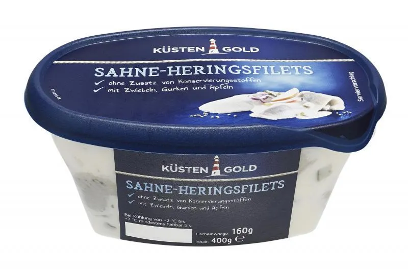 Küstengold Sahne-Heringsfilets 400 g
