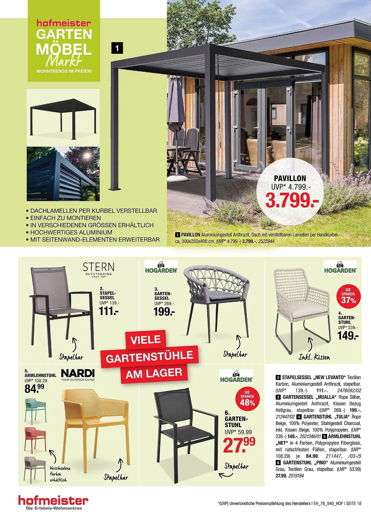 Hofmeister Prospekt von 8. April bis 5. Mai 2026 - Prospekt seite 18