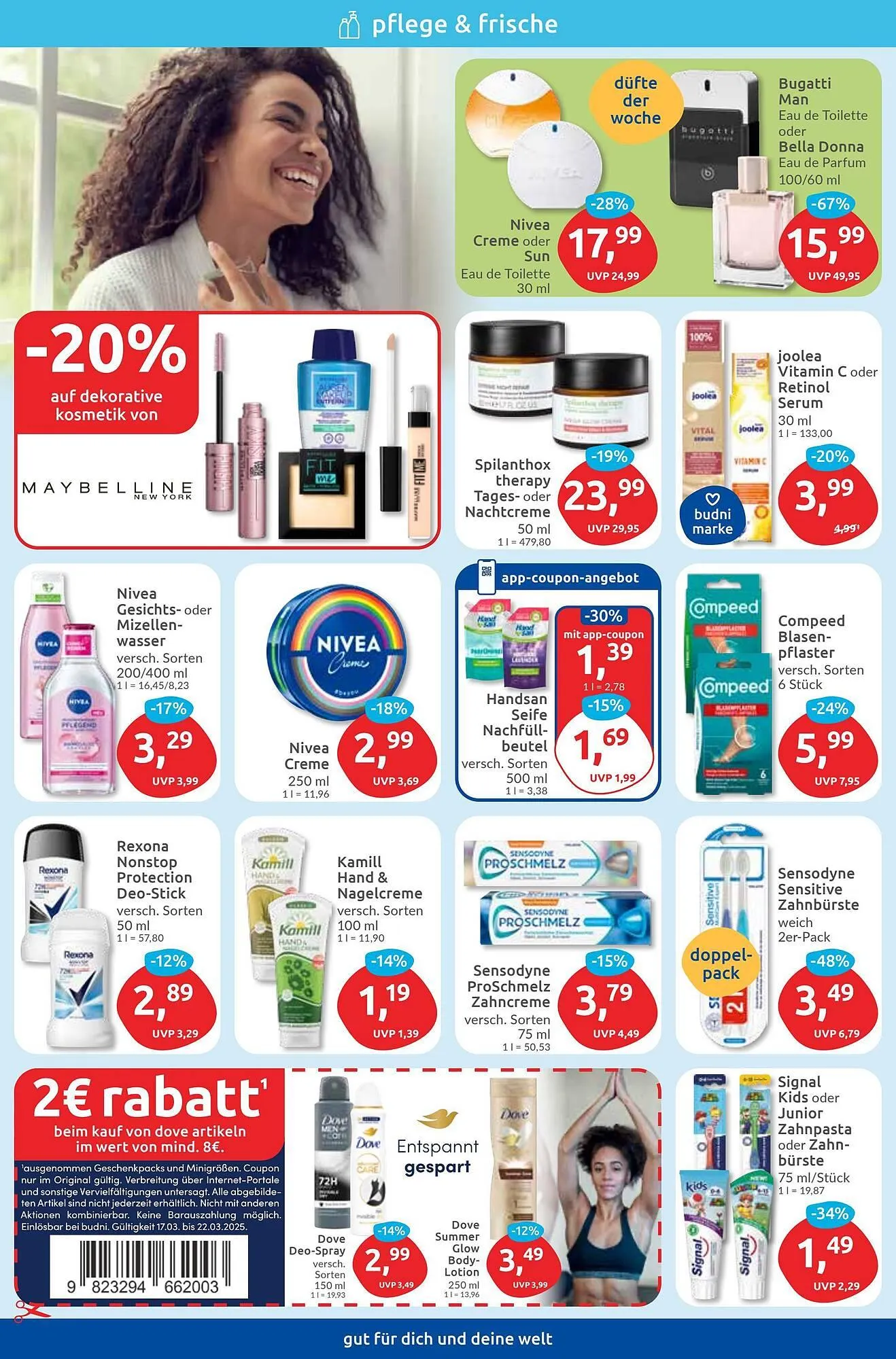 Budni Prospekt von 17. März bis 22. März 2025 - Prospekt seite 2