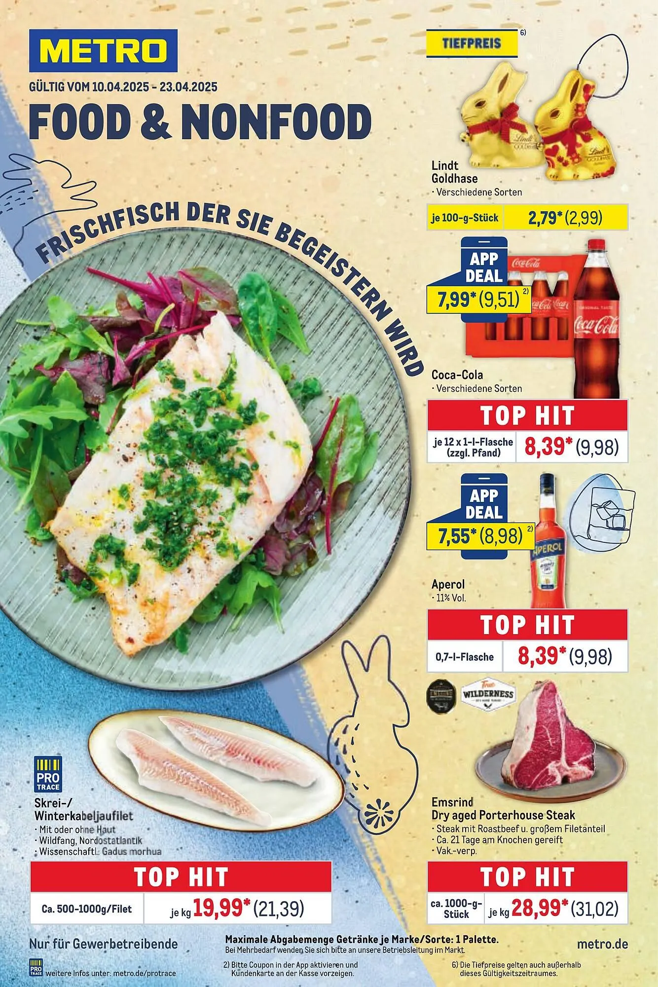 METRO Prospekt von 10. April bis 23. April 2025 - Prospekt seite 1