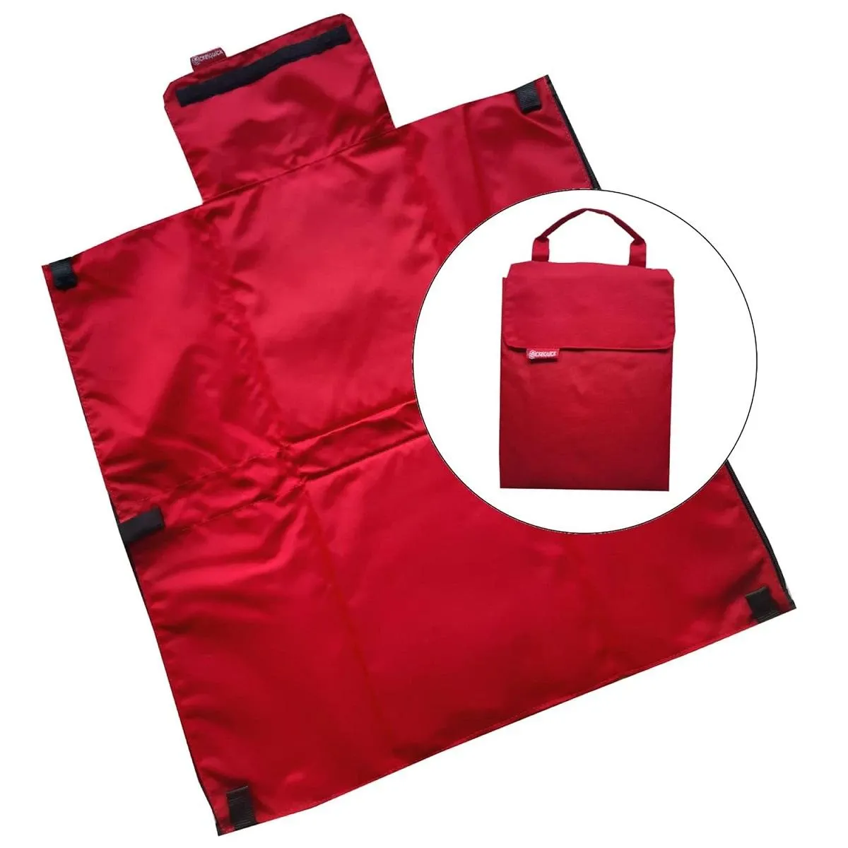 Wickelquick Wickelunterlage – Tragbar & mit Taschen - Rot