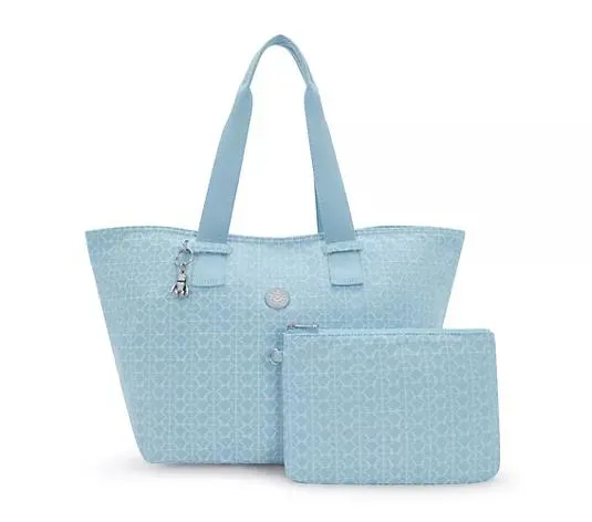 KIPLING® Medium-Shopper Raaja Jeans-Optik Münz-Logo