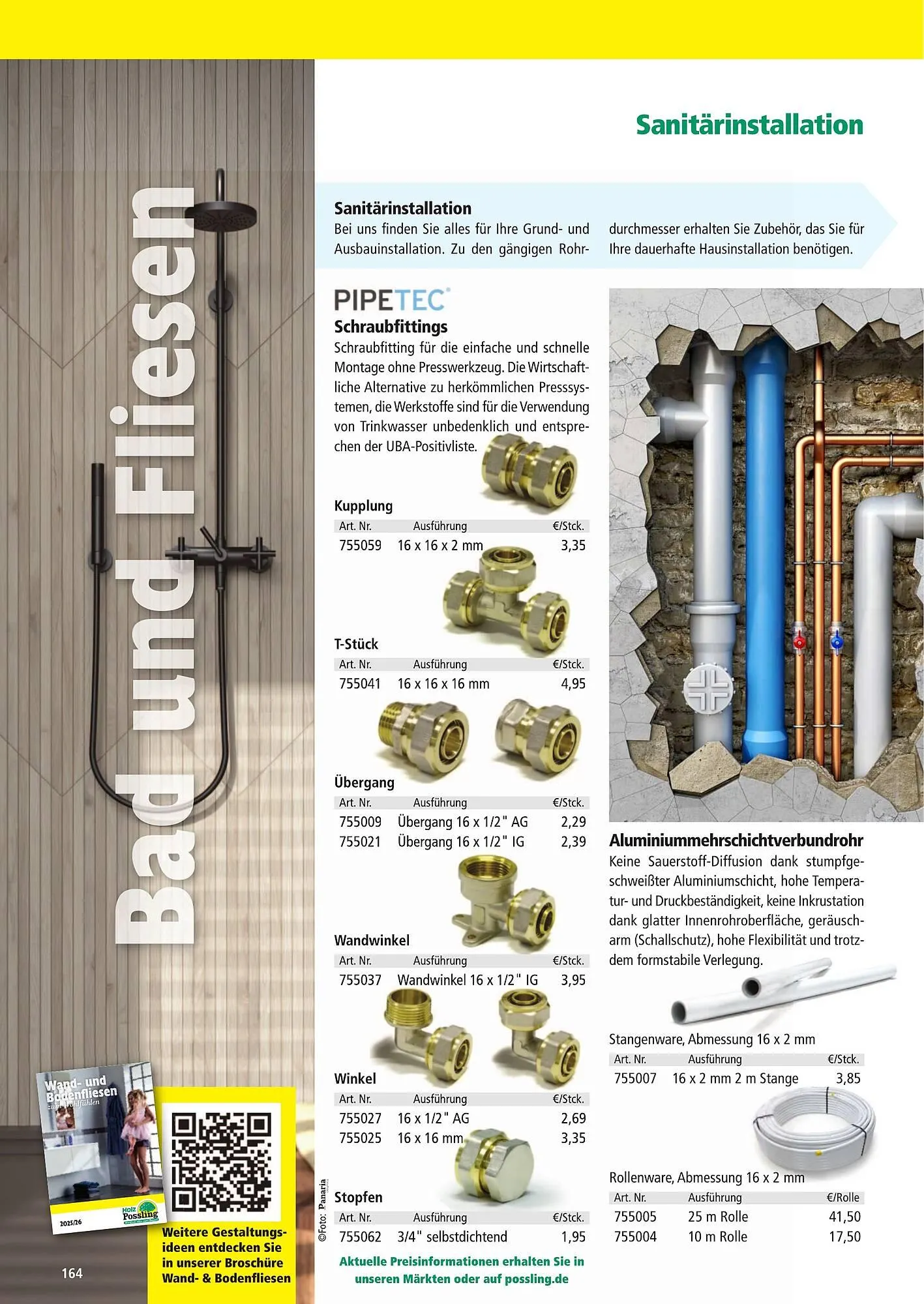 Holz Possling Prospekt von 1. April bis 31. Juli 2026 - Prospekt seite 164