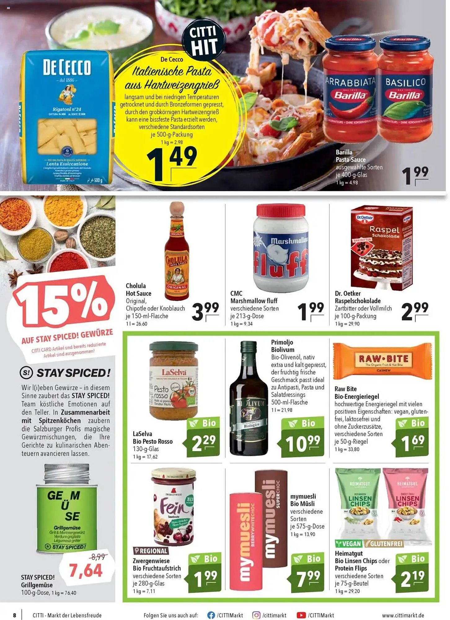 CITTI Markt Prospekt von 9. Juli bis 15. Juli 2025 - Prospekt seite 8