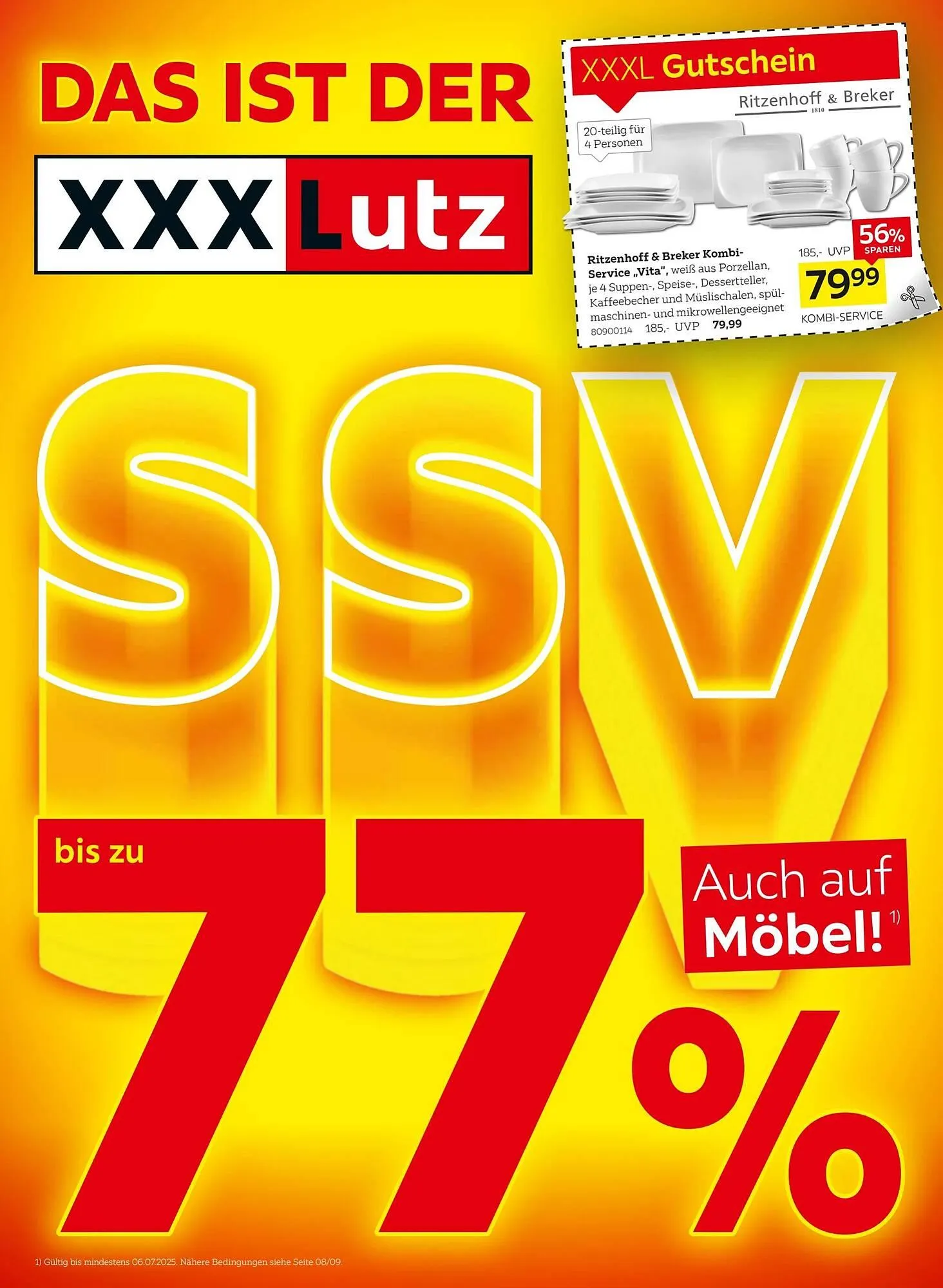 XXXLutz Prospekt von 23. Juni bis 30. Juni 2025 - Prospekt seite 1