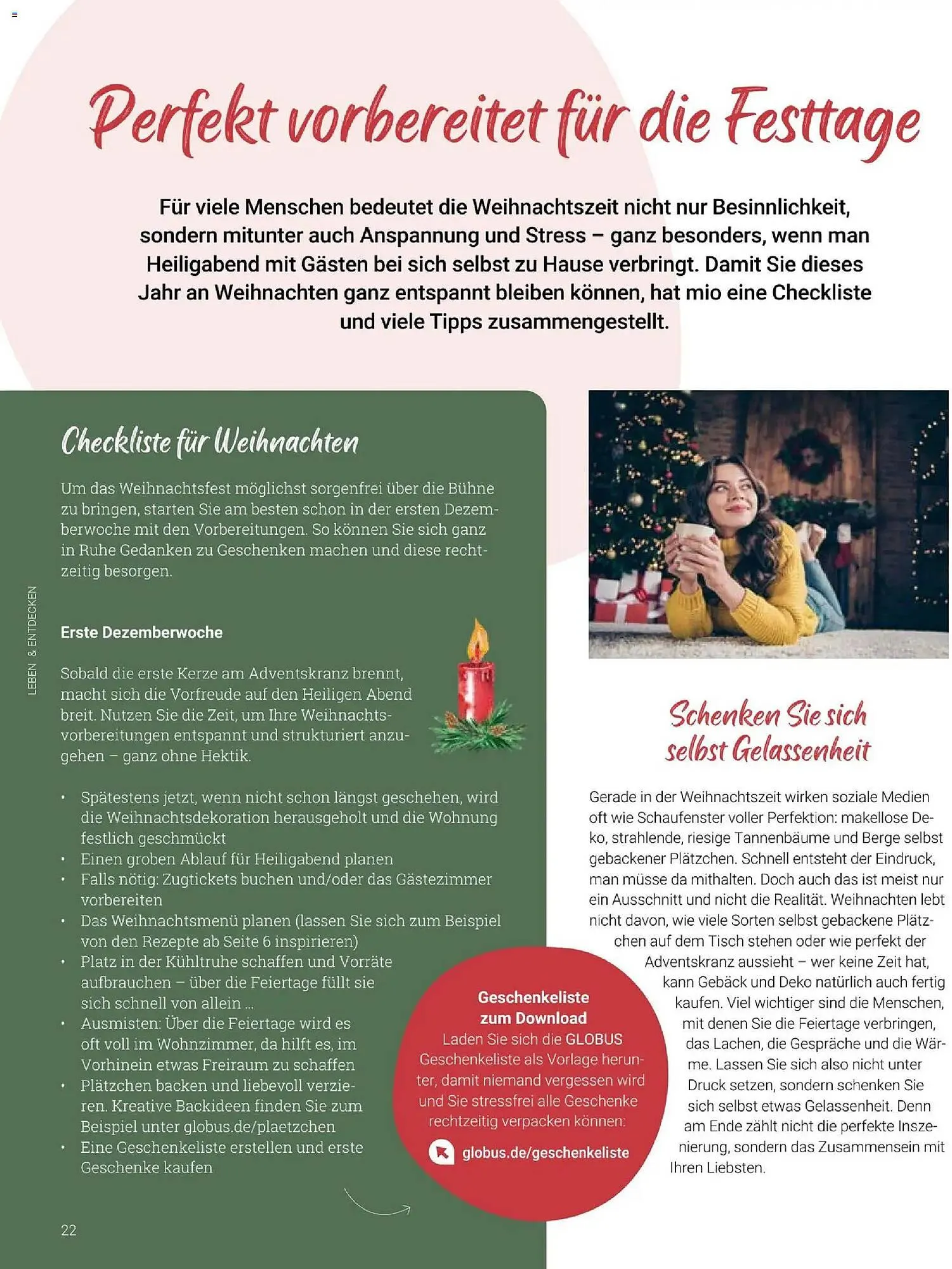 Globus Mio Magazin von 1. Dezember bis 31. Dezember 2025 - Prospekt seite 22