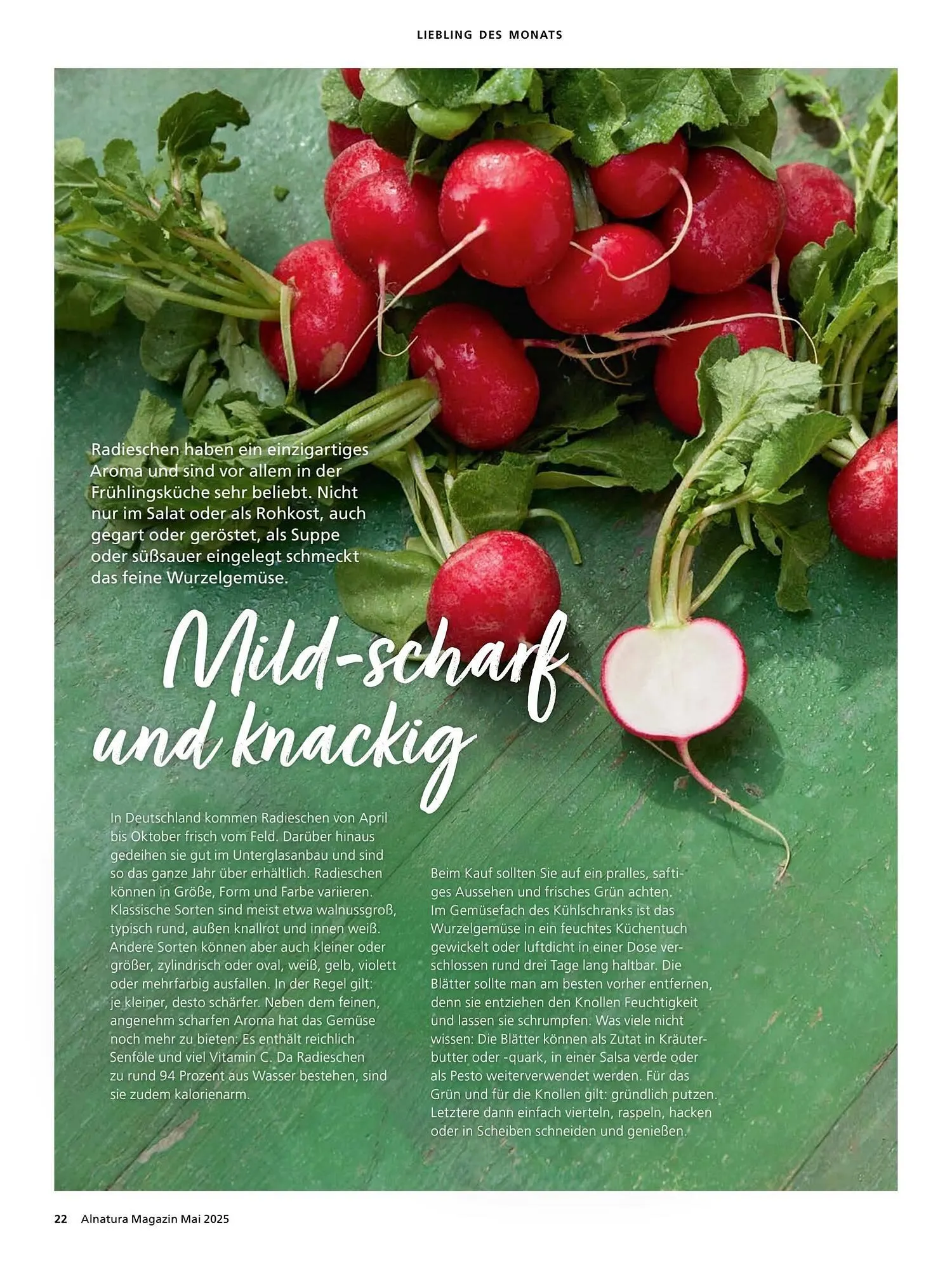 Alnatura Prospekt von 2. Mai bis 1. Juni 2025 - Prospekt seite 22
