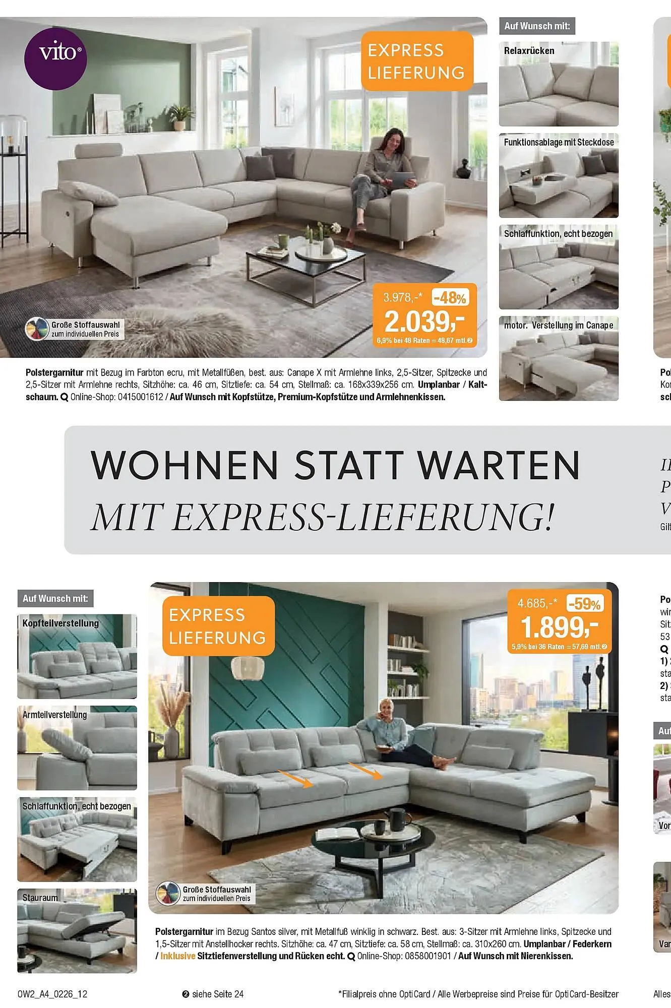 Opti Wohnwelt Prospekt von 28. Januar bis 21. Februar 2026 - Prospekt seite 12