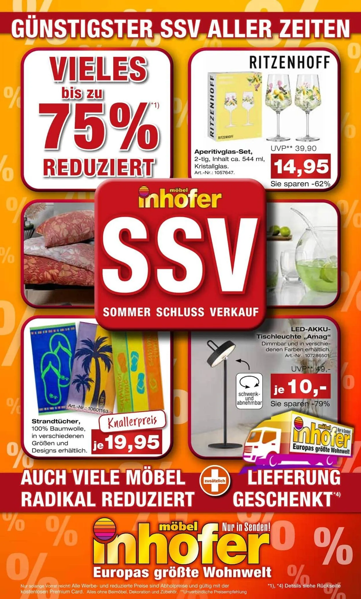 Möbel Inhofer Aktueller Prospekt von 25. August bis 8. September 2025 - Prospekt seite 1