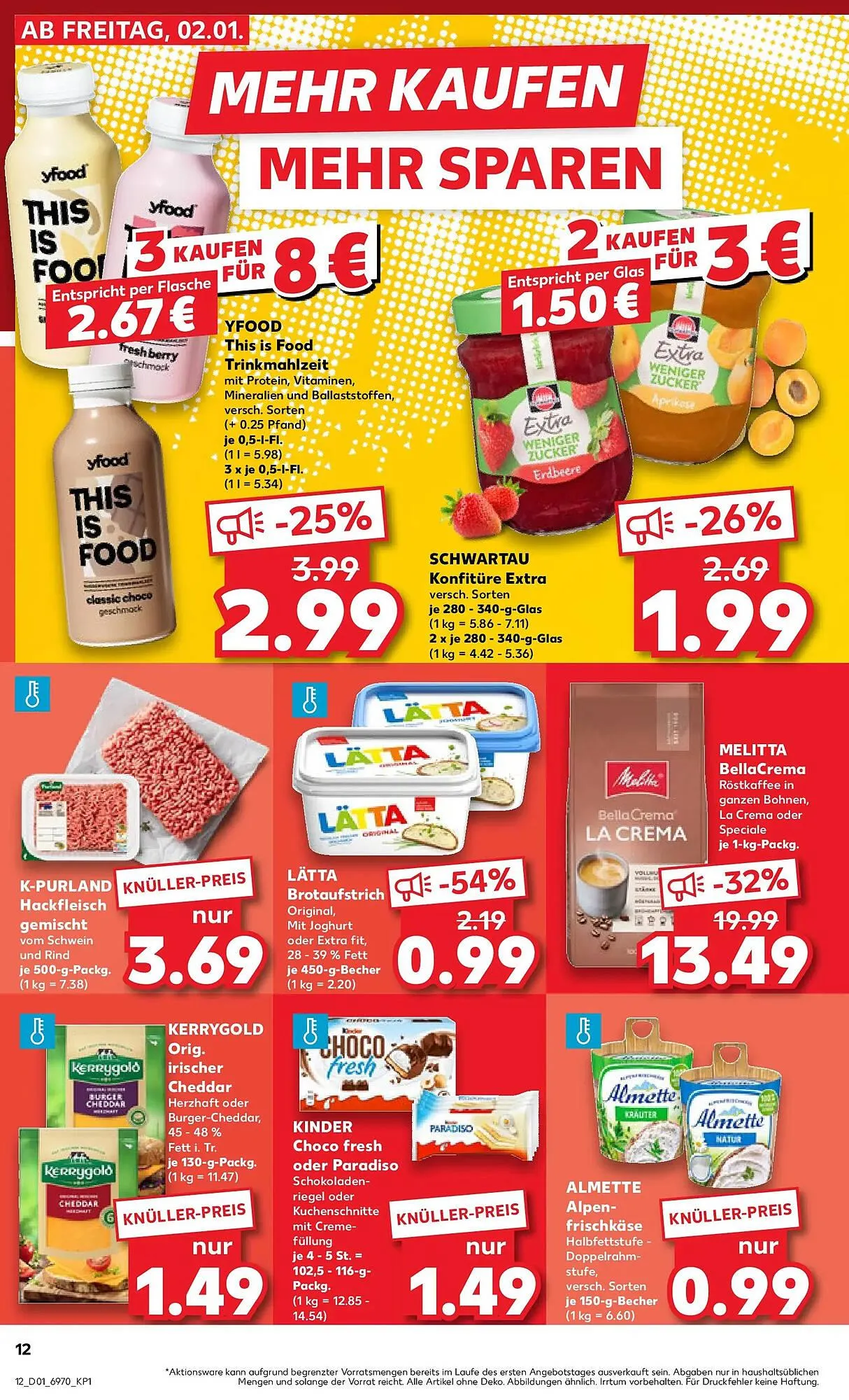 Kaufland Prospekt von 4. Januar bis 7. Januar 2026 - Prospekt seite 12