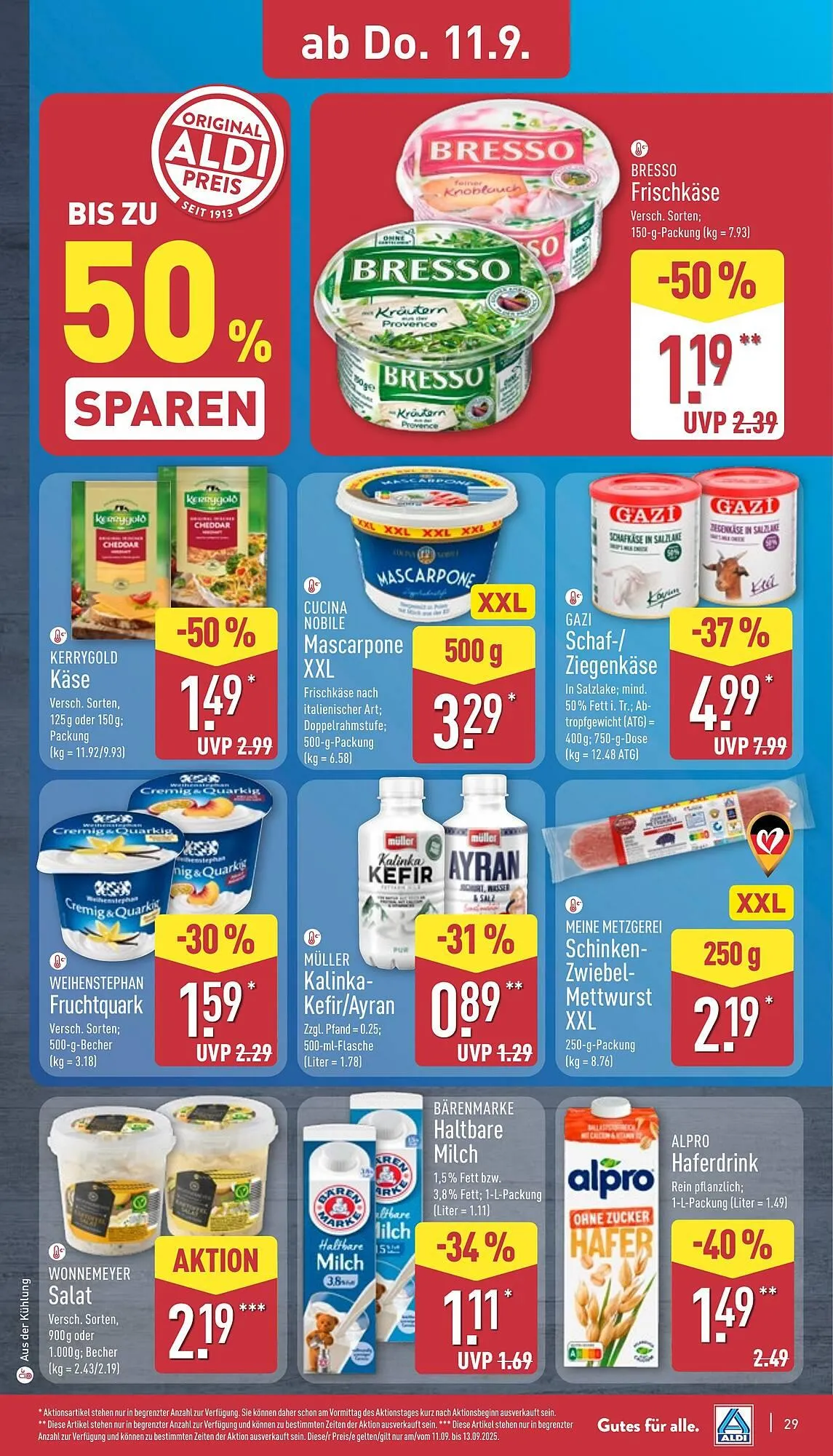 Aldi Nord Prospekt von 8. September bis 13. September 2025 - Prospekt seite 33