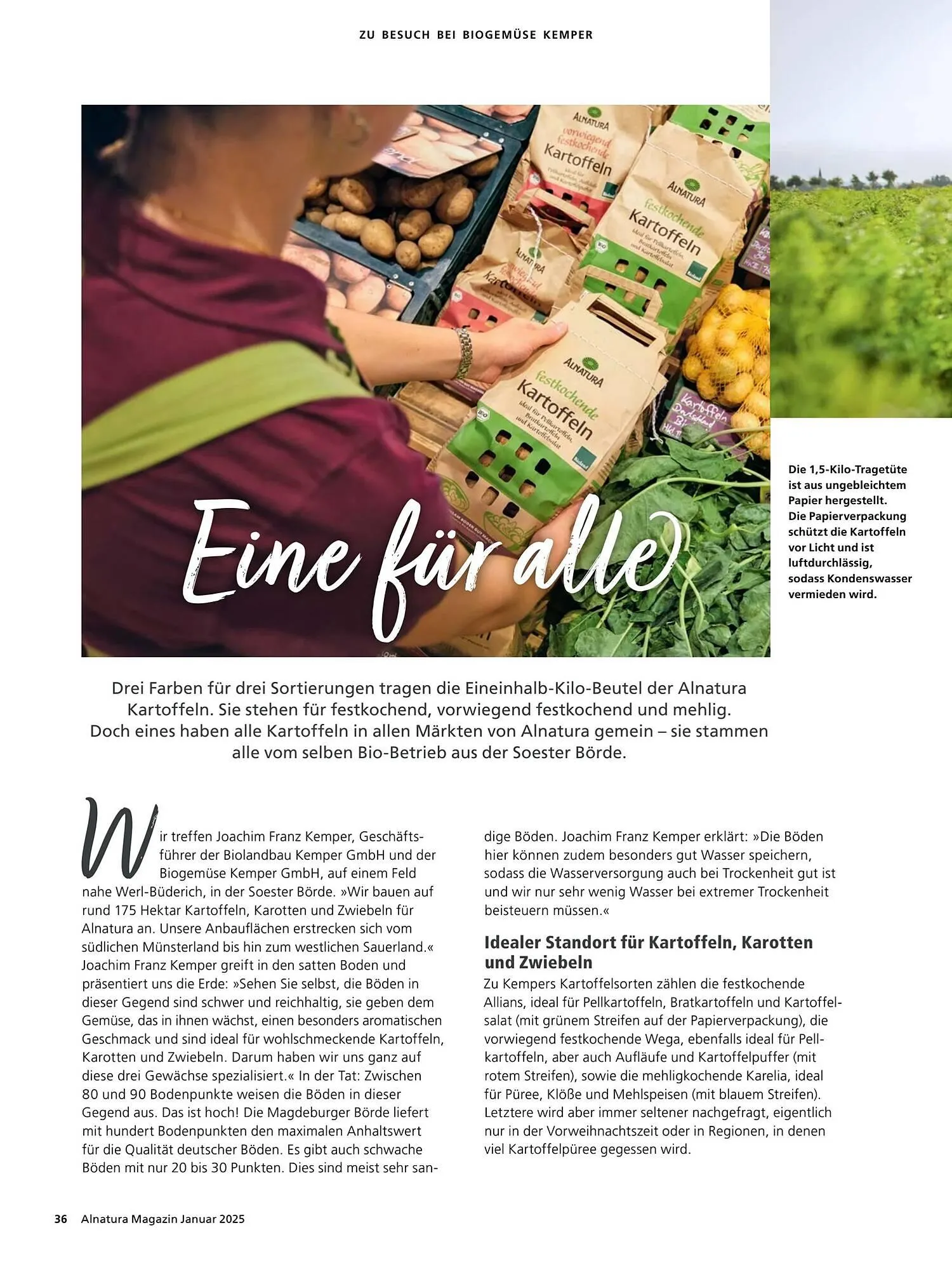 Alnatura Prospekt von 8. Januar bis 1. Februar 2025 - Prospekt seite 36