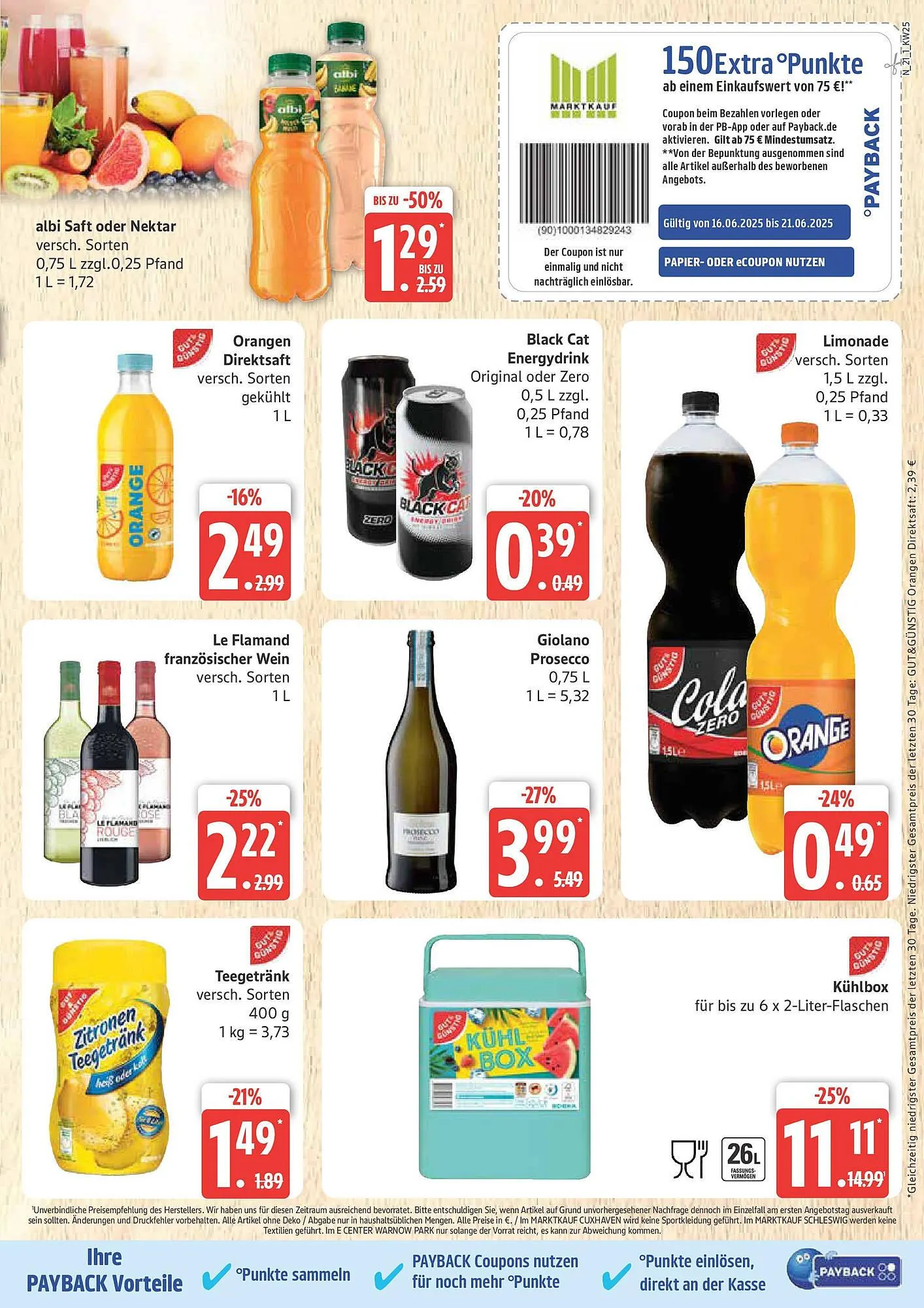 Marktkauf Prospekt von 16. Juni bis 21. Juni 2025 - Prospekt seite 21