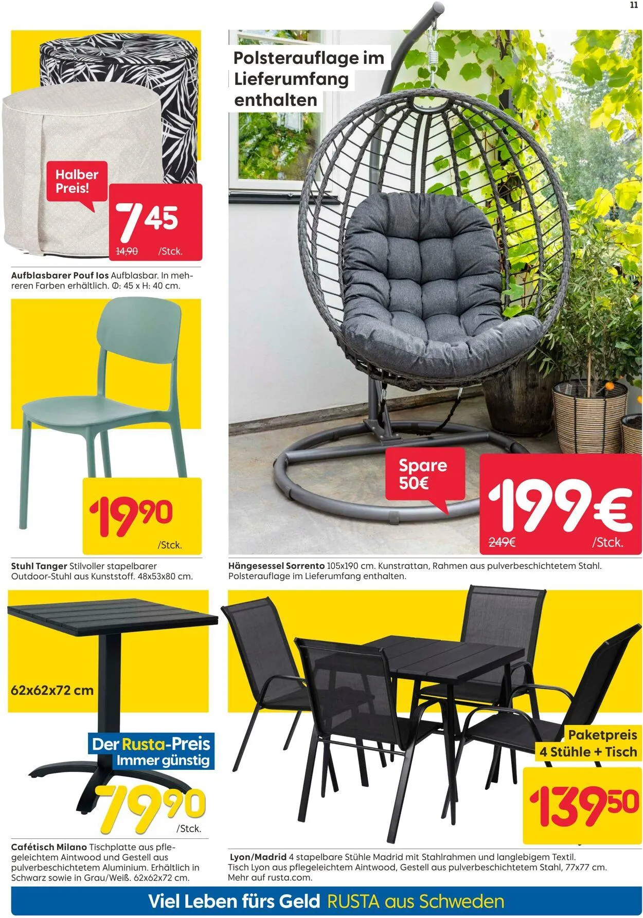 Rusta Aktueller Prospekt von 8. Mai bis 22. Mai 2025 - Prospekt seite 11