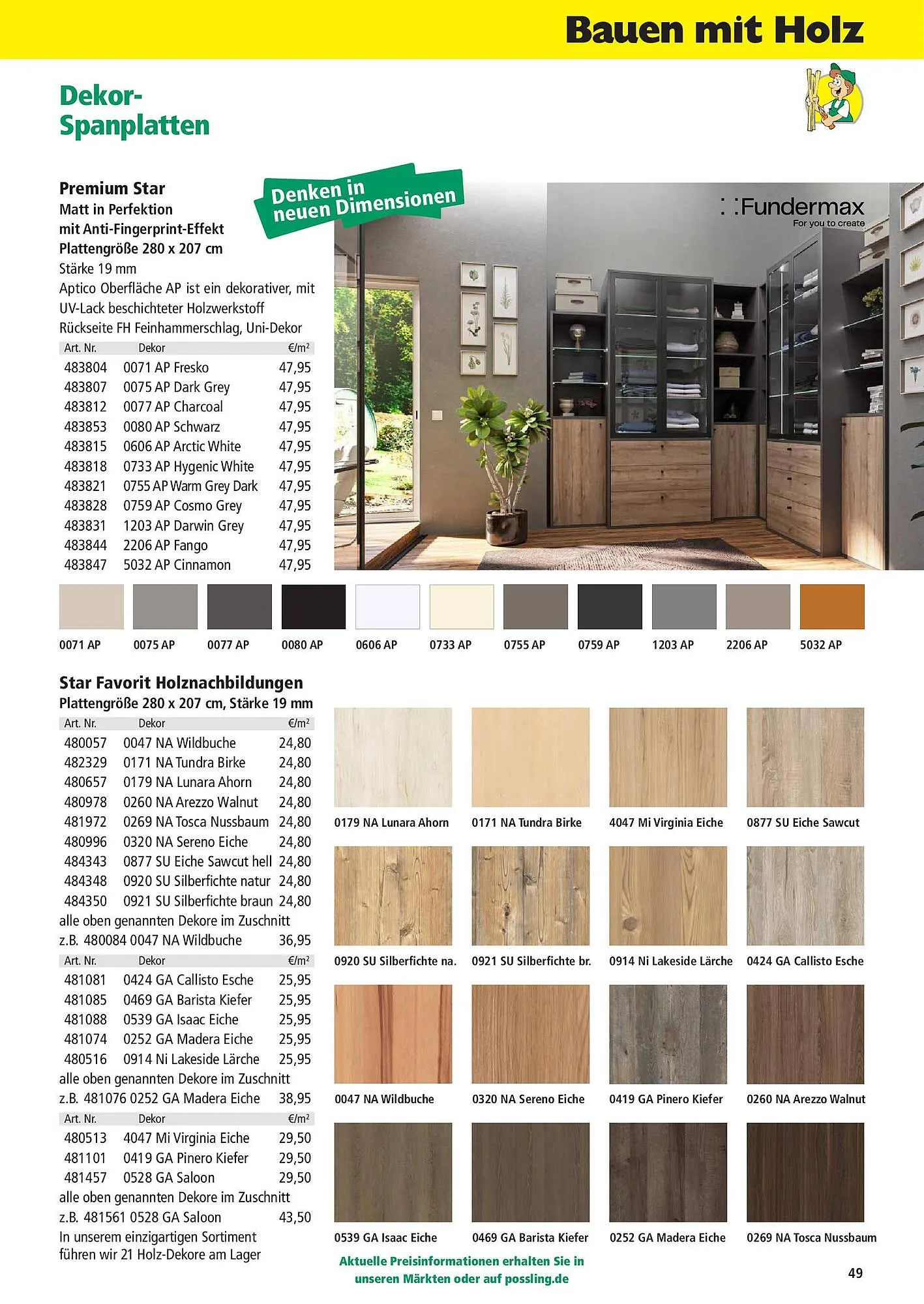 Holz Possling Prospekt von 31. März bis 30. Juni 2025 - Prospekt seite 49