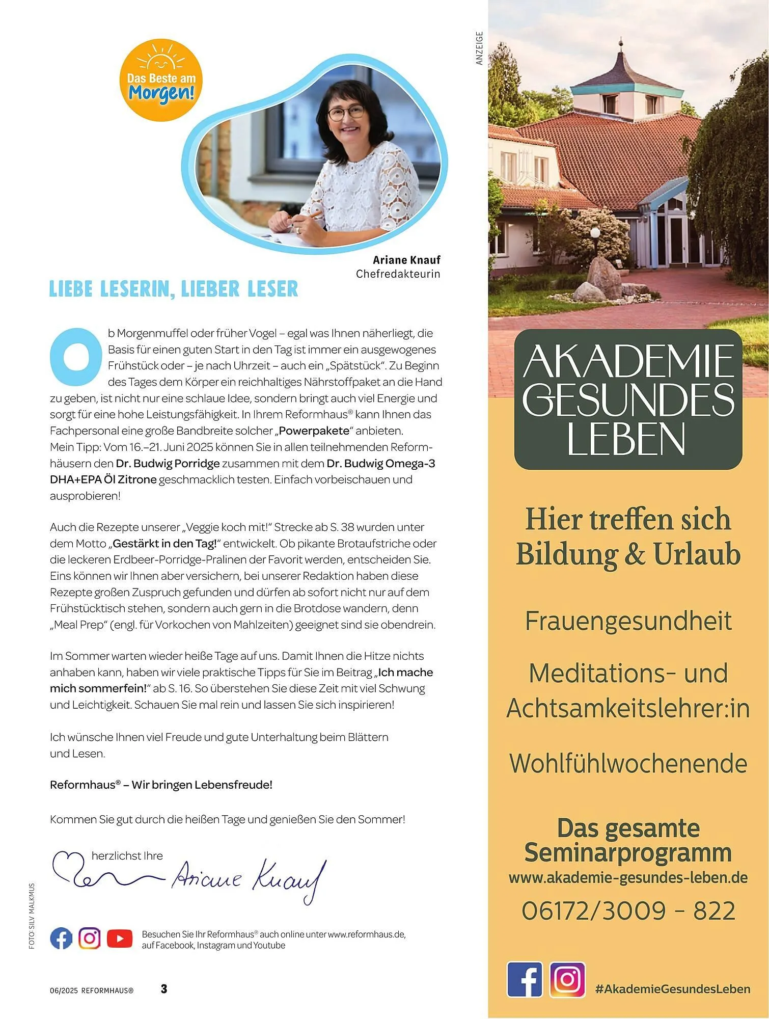 Reformhaus Prospekt von 1. Juni bis 30. Juni 2025 - Prospekt seite 3