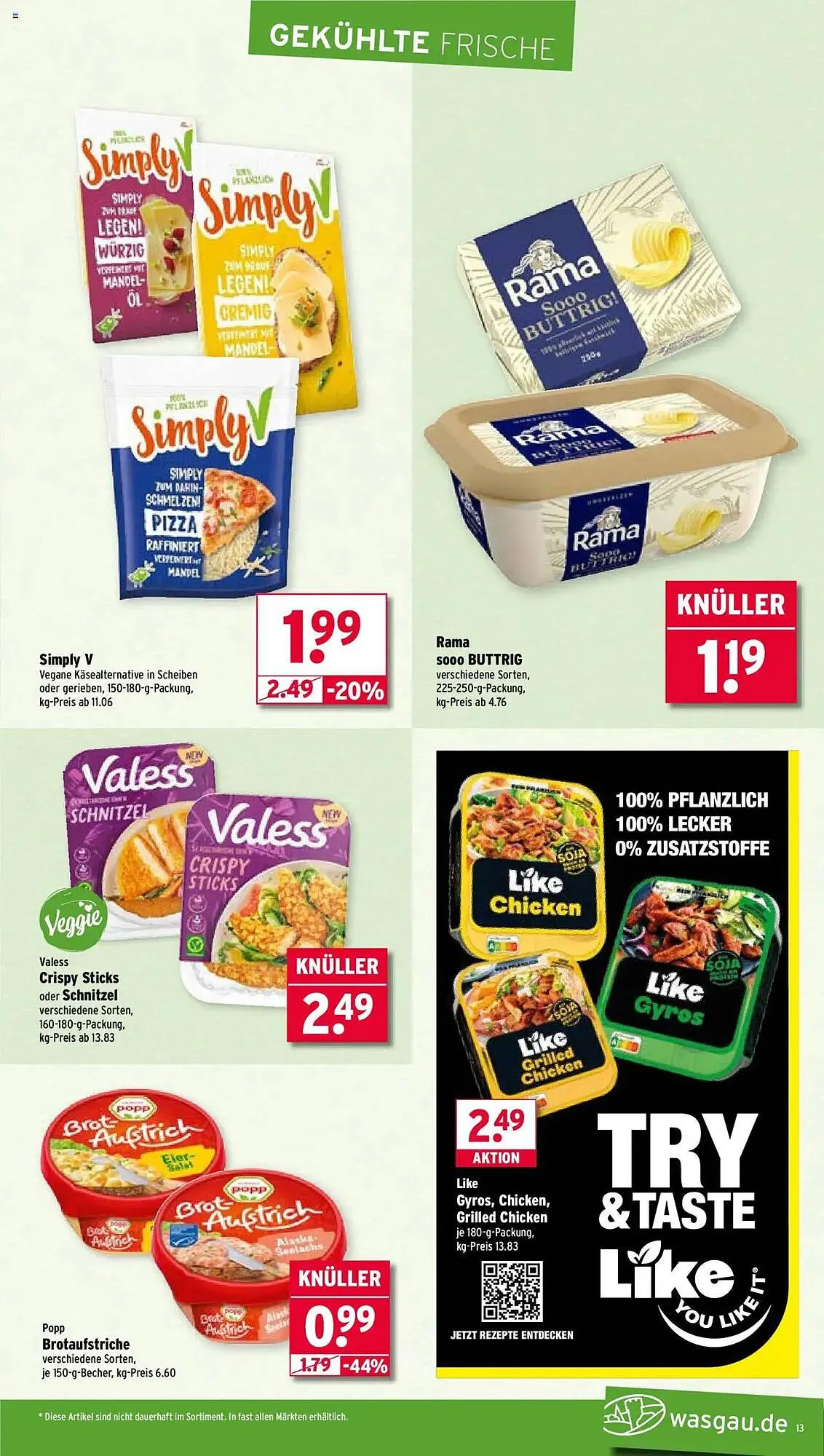 Wasgau Prospekt von 7. Juli bis 12. Juli 2025 - Prospekt seite 13