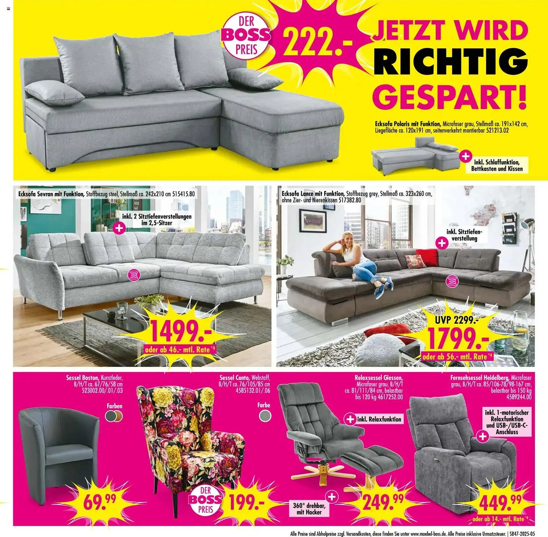 Möbel Boss Prospekt von 15. November bis 21. November 2025 - Prospekt seite 5