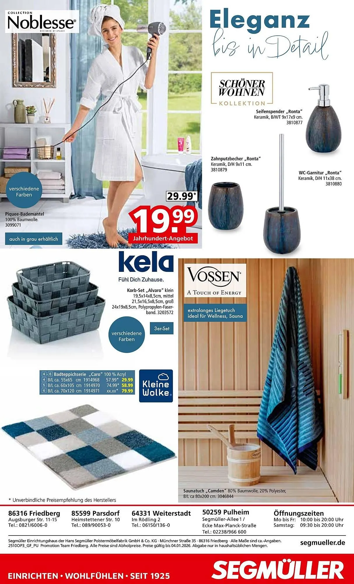 Segmüller Prospekt von 6. Oktober bis 4. Januar 2026 - Prospekt seite 20