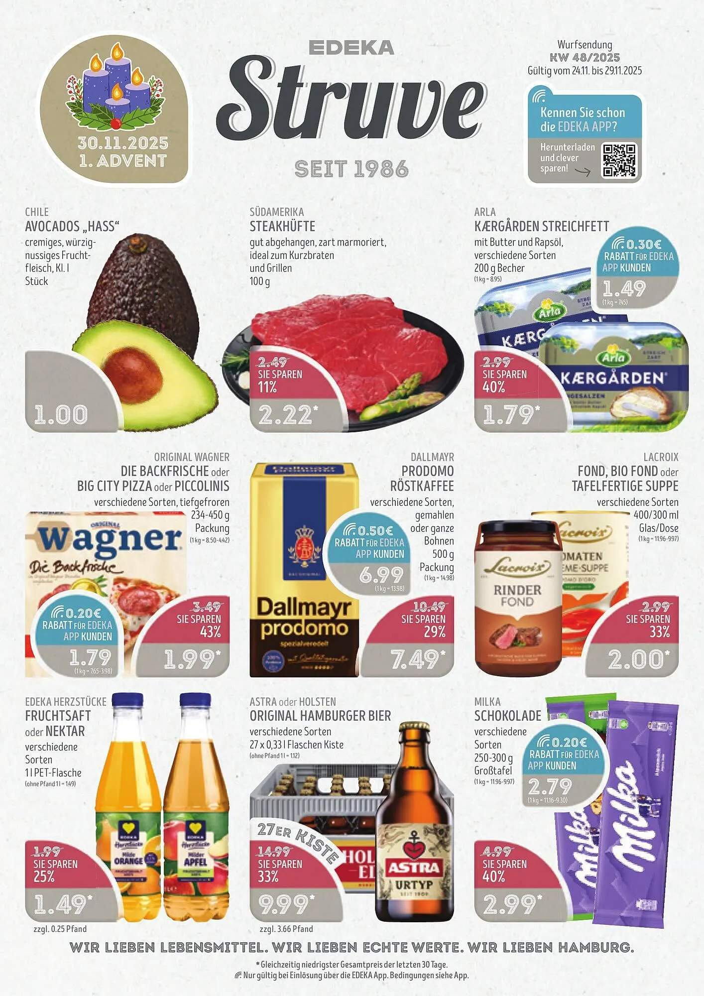 Edeka Struve Prospekt von 24. November bis 29. November 2025 - Prospekt seite 1