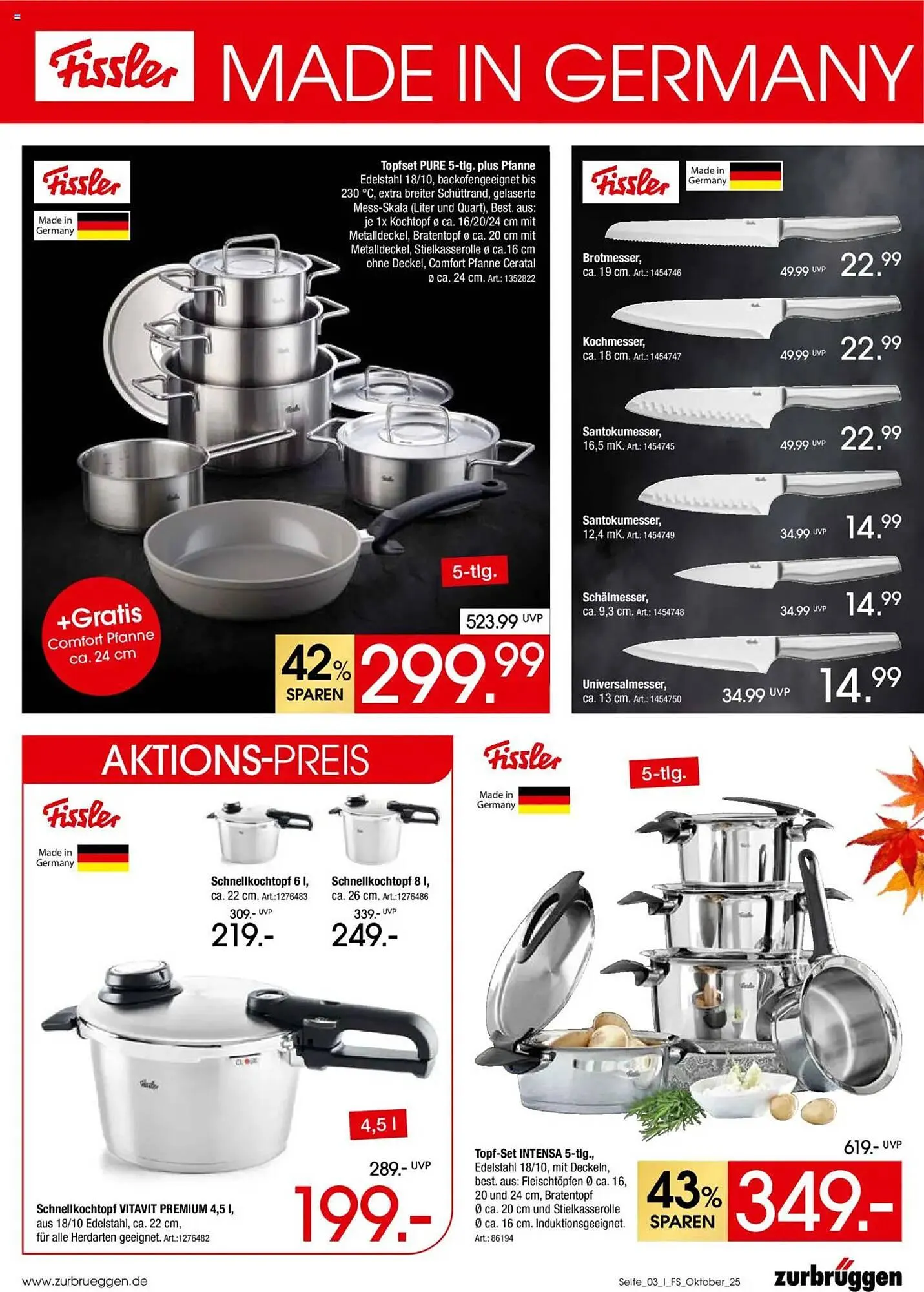 Zurbrüggen Prospekt von 1. Oktober bis 31. Oktober 2025 - Prospekt seite 3