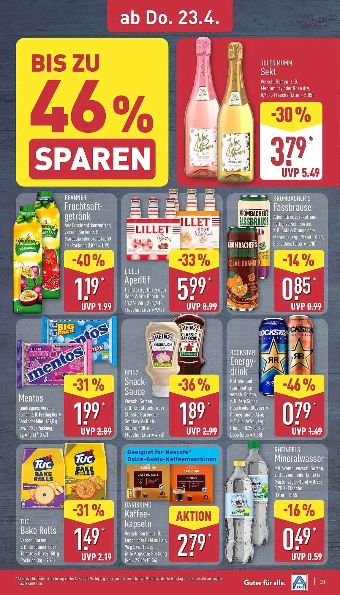 Aldi Nord Prospekt von 20. April bis 25. April 2026 - Prospekt seite 31