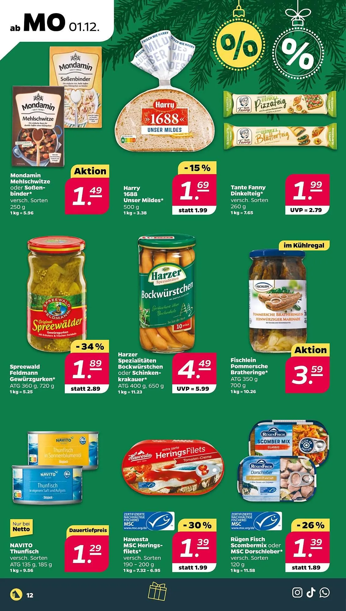 NETTO Prospekt von 1. Dezember bis 6. Dezember 2025 - Prospekt seite 12