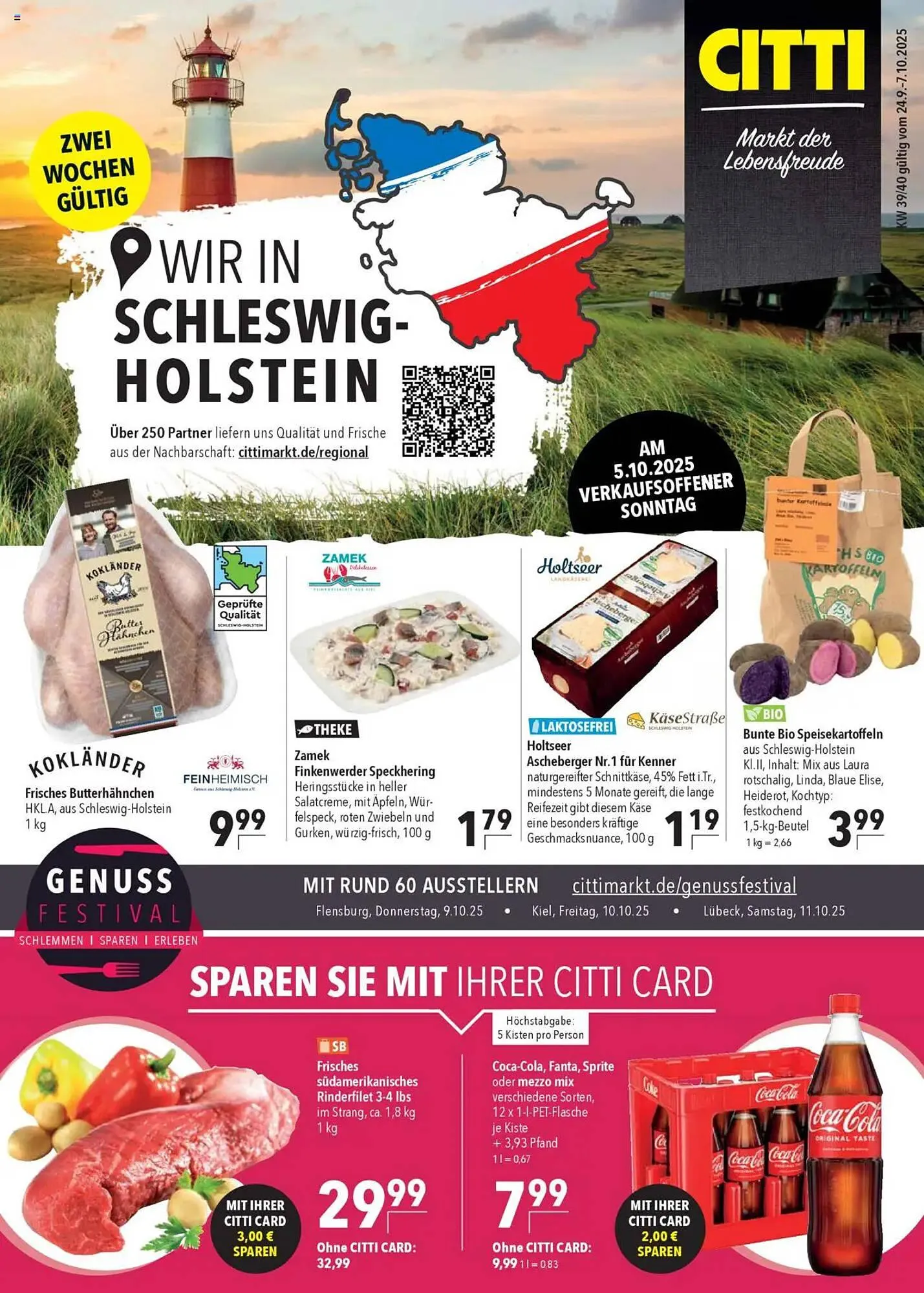 CITTI Markt Prospekt von 24. September bis 7. Oktober 2025 - Prospekt seite 1