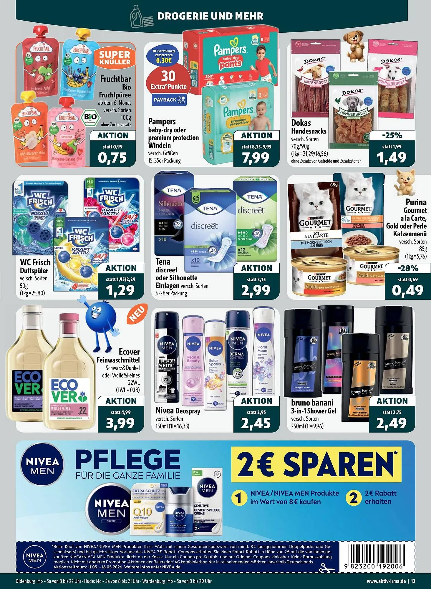Aktiv Irma Prospekt von 11. Mai bis 16. Mai 2026 - Prospekt seite 13