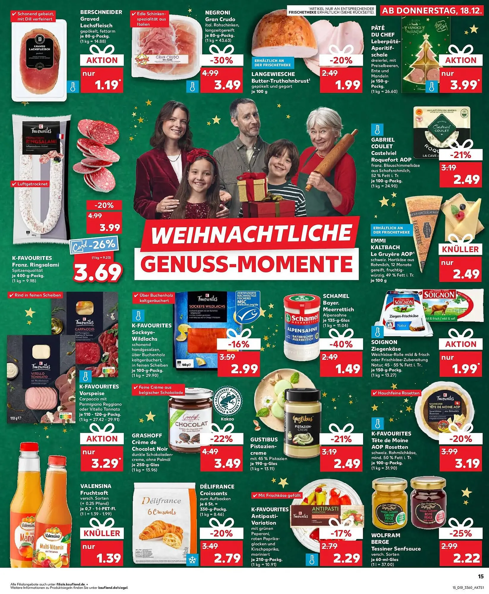 Kaufland Prospekt von 21. Dezember bis 24. Dezember 2025 - Prospekt seite 15
