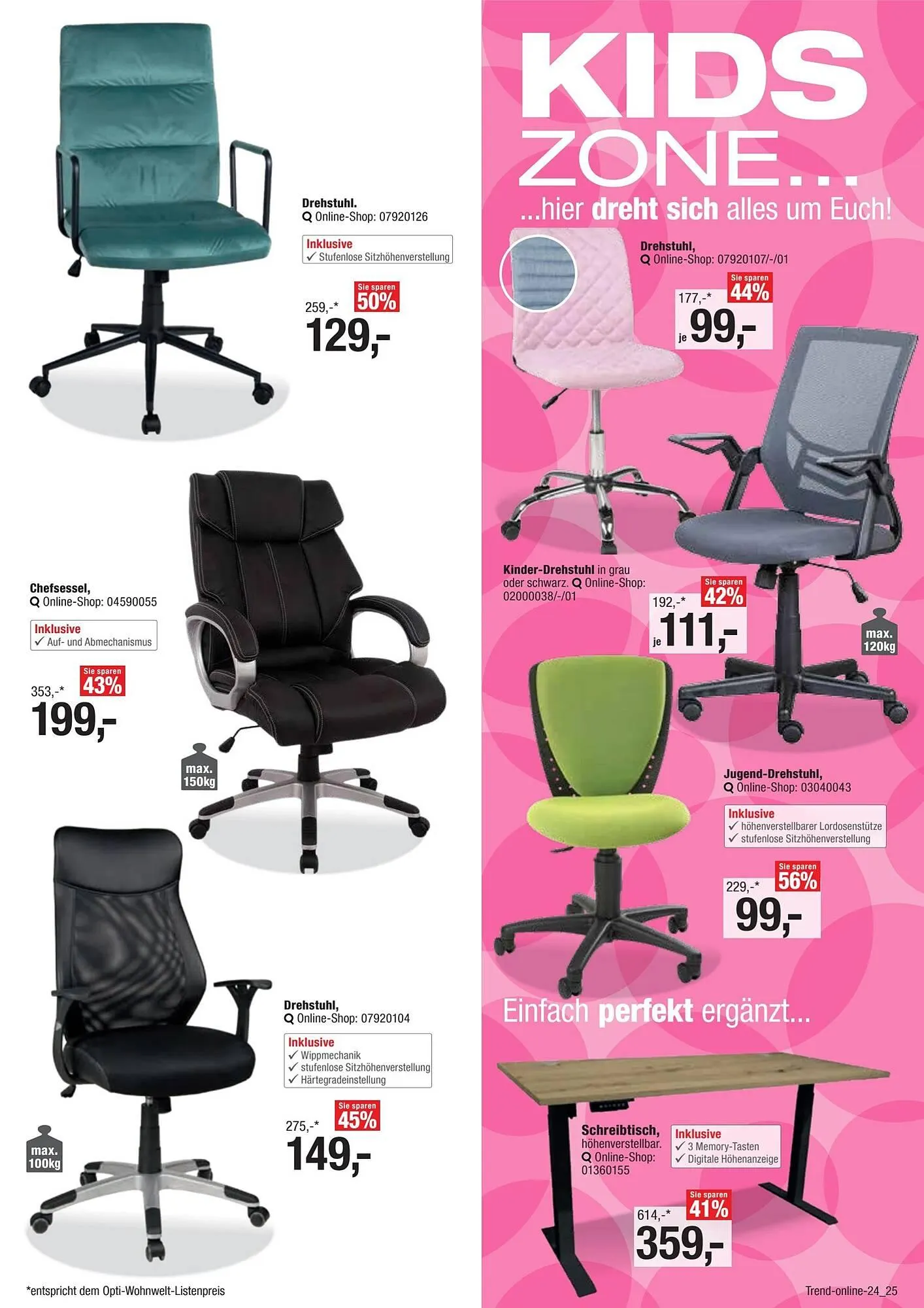 Opti Wohnwelt Prospekt von 12. Mai bis 1. August 2025 - Prospekt seite 25