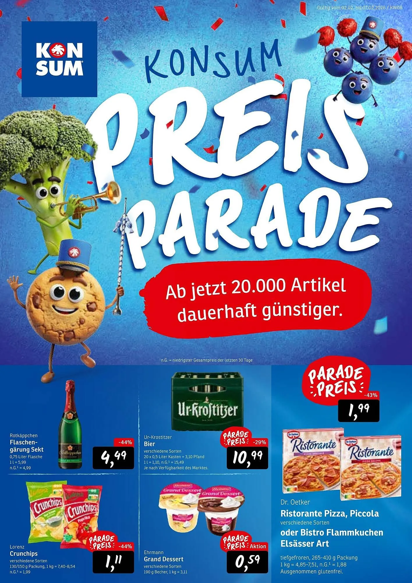 KONSUM Prospekt von 2. Februar bis 7. Februar 2026 - Prospekt seite 1
