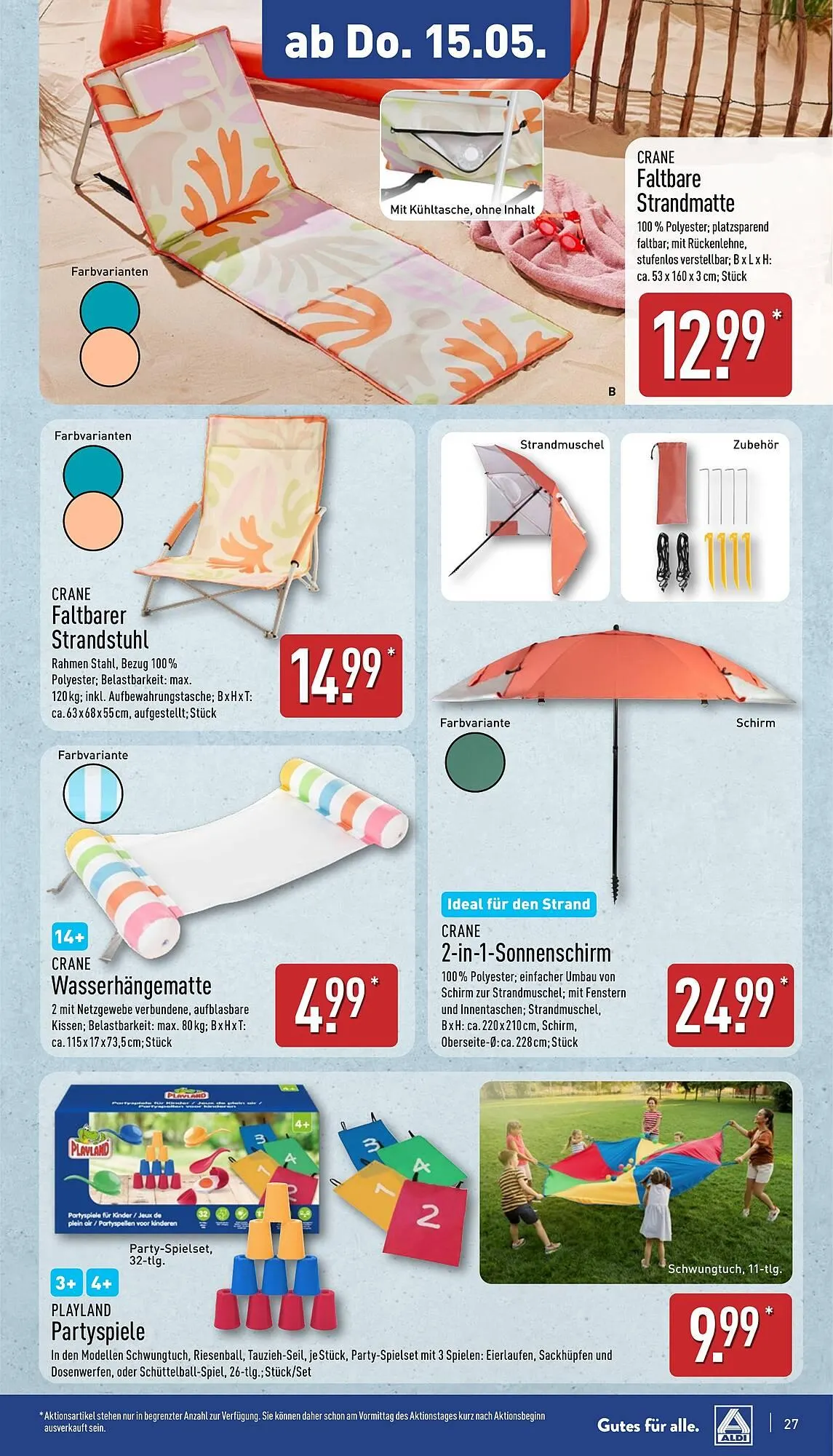 Aldi Nord Prospekt von 12. Mai bis 18. Mai 2025 - Prospekt seite 27
