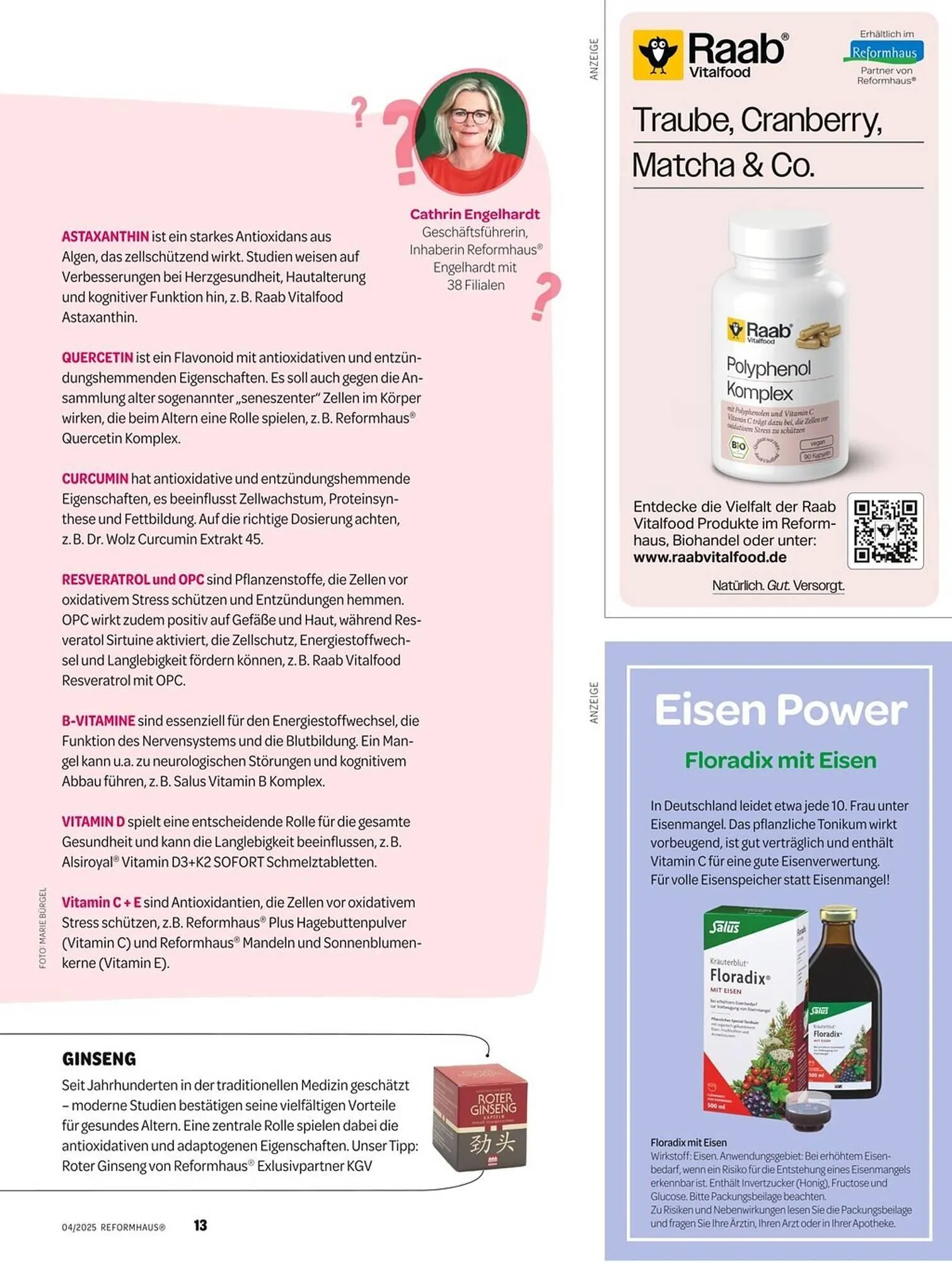 Reformhaus Prospekt von 1. April bis 30. April 2025 - Prospekt seite 13