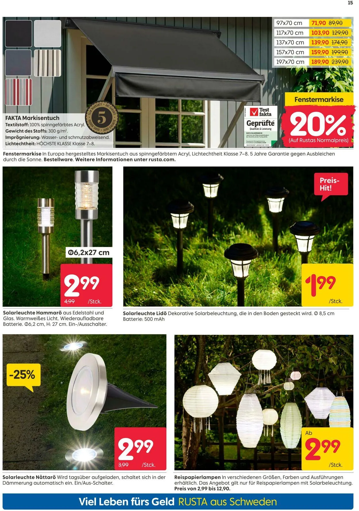 Rusta von 12. Mai bis 26. Mai 2025 - Prospekt seite 15