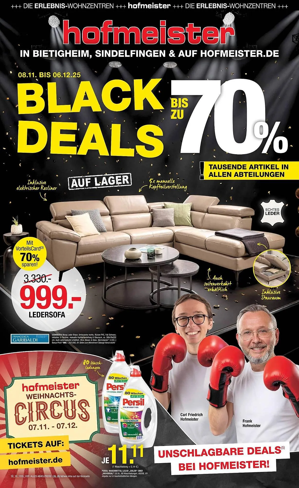 Hofmeister Prospekt von 5. November bis 6. Dezember 2025 - Prospekt seite 1