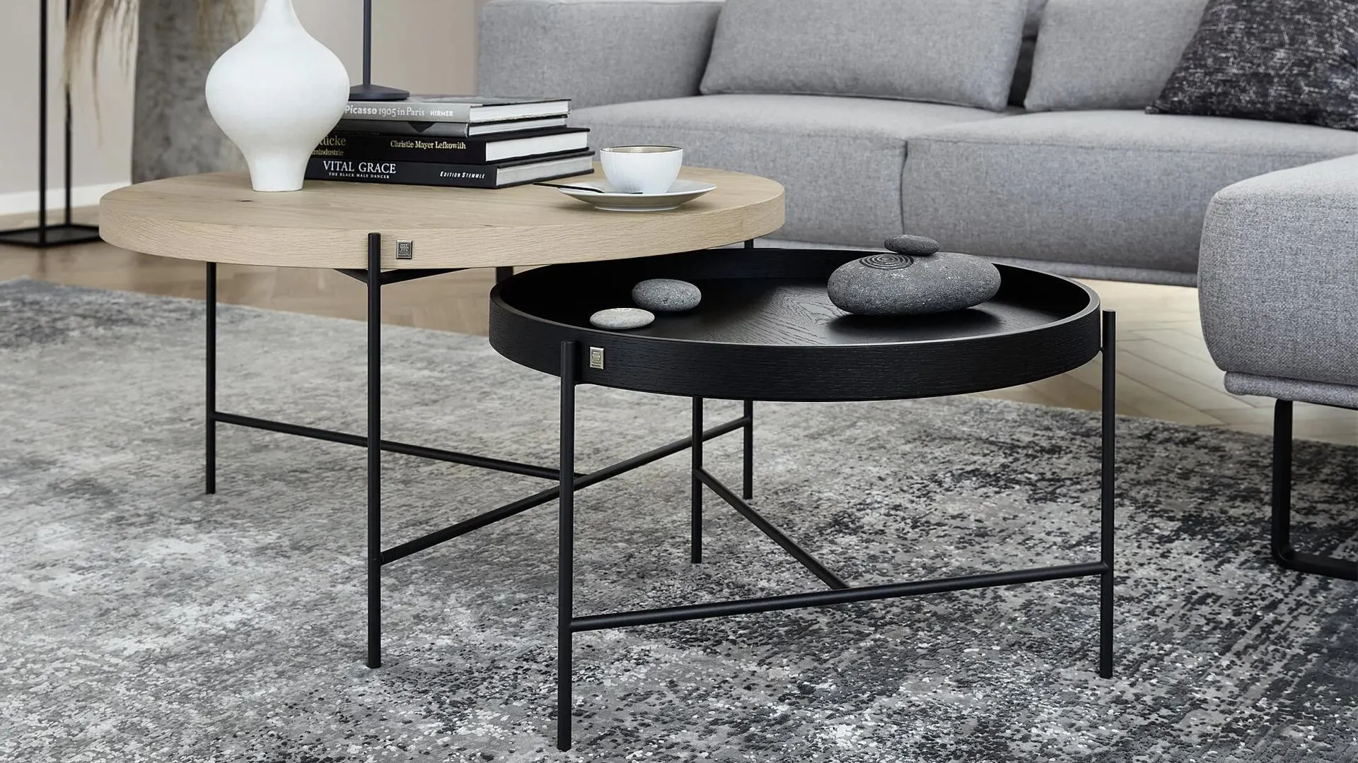 Runder Holz Couchtisch CT100 von JustB! by Musterring