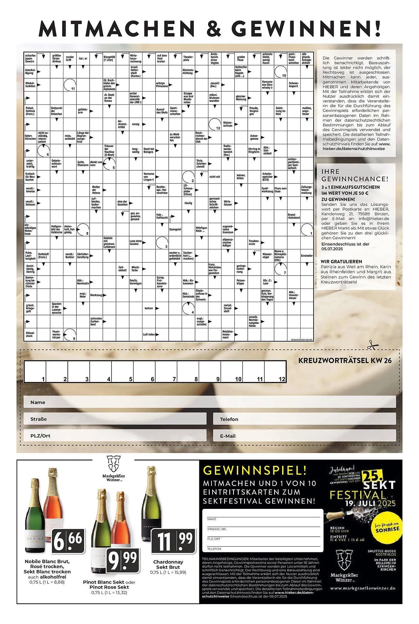 Hieber's Frische Center Prospekt von 22. Juni bis 28. Juni 2025 - Prospekt seite 16