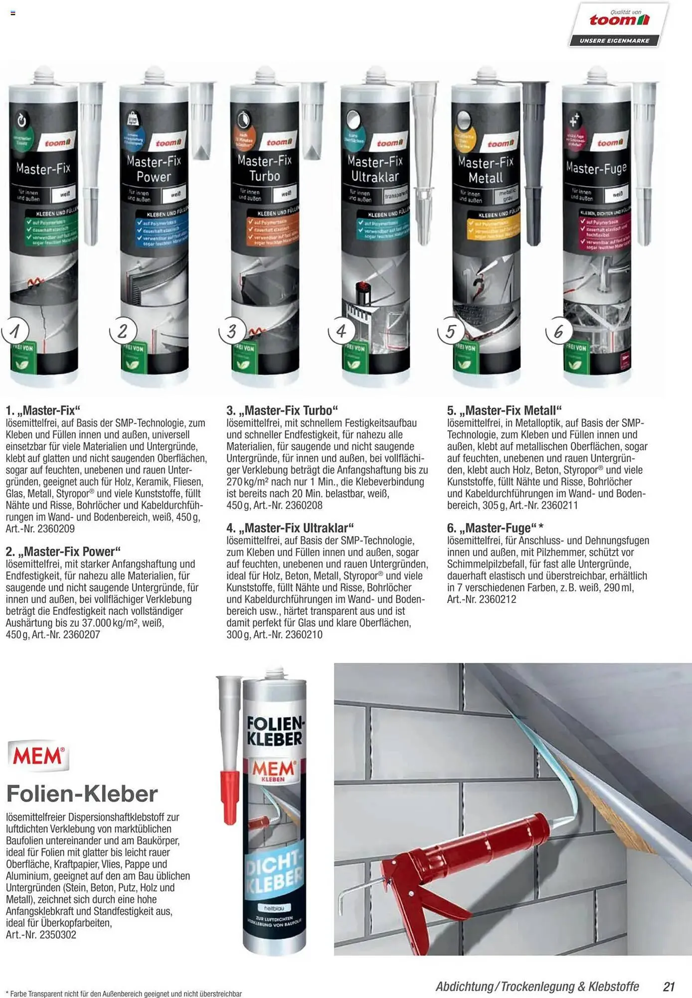 toom Baumarkt Prospekt von 4. März bis 30. Juni 2025 - Prospekt seite 21