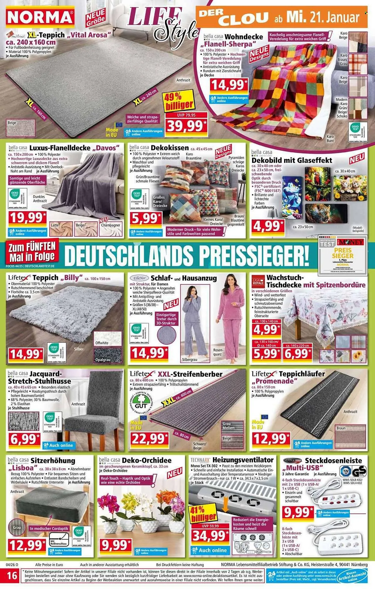 Norma Prospekt von 19. Januar bis 25. Januar 2026 - Prospekt seite 16