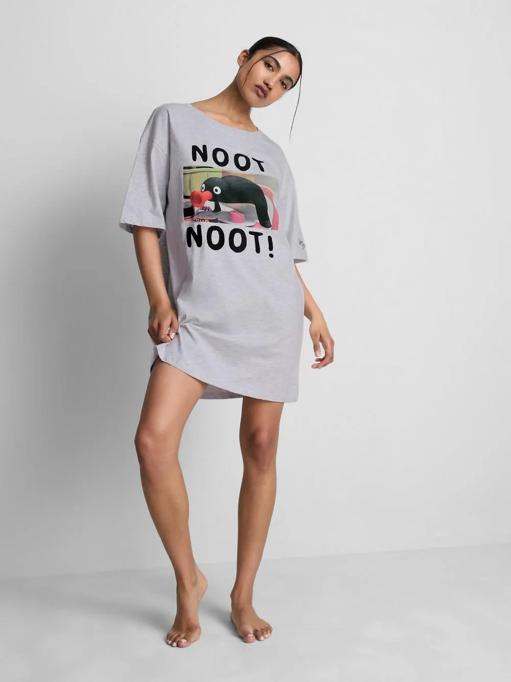 „Pingu“ Oversized-Nachthemd mit hohem Baumwollanteil