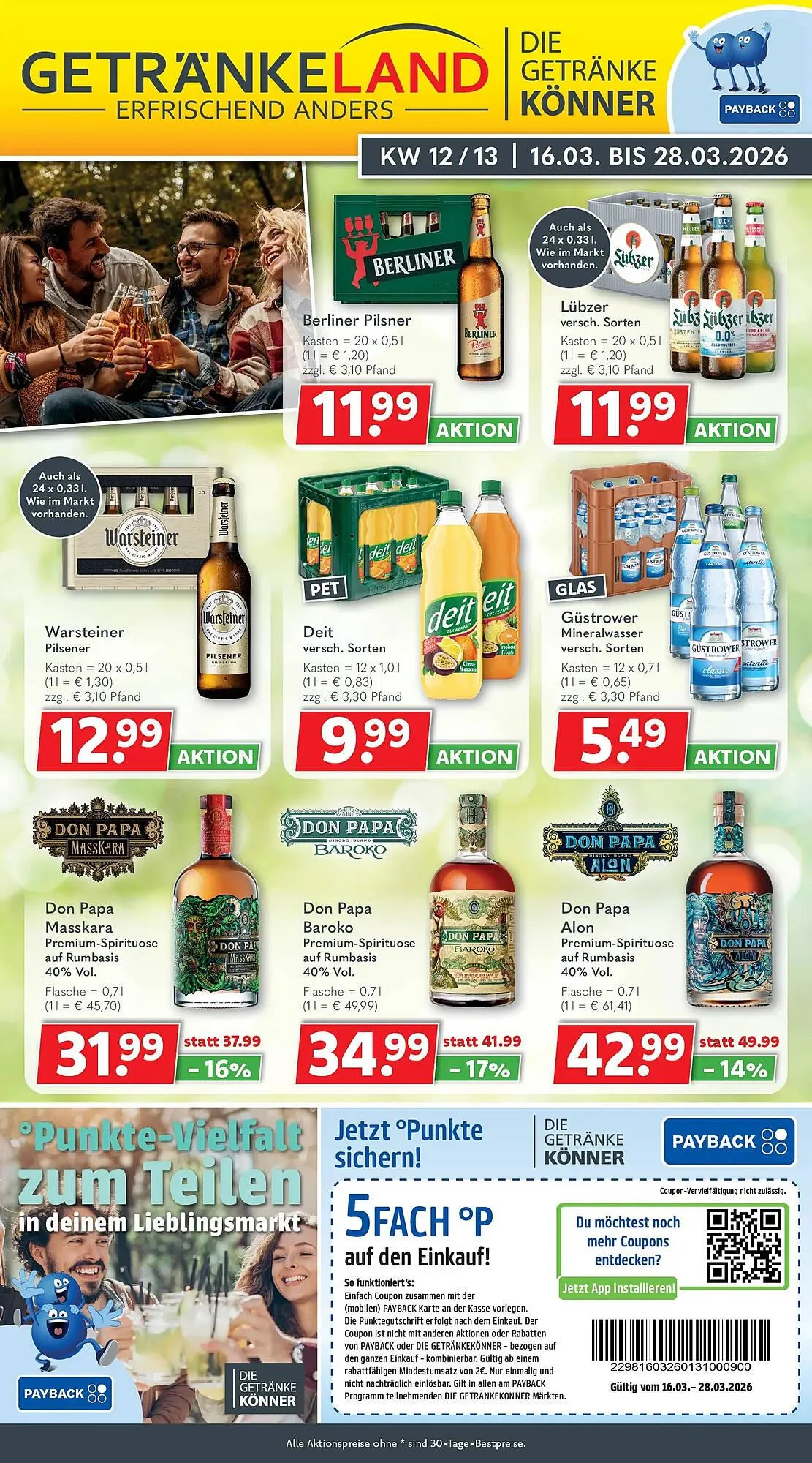 Getränkeland Prospekt von 16. März bis 28. März 2026 - Prospekt seite 1