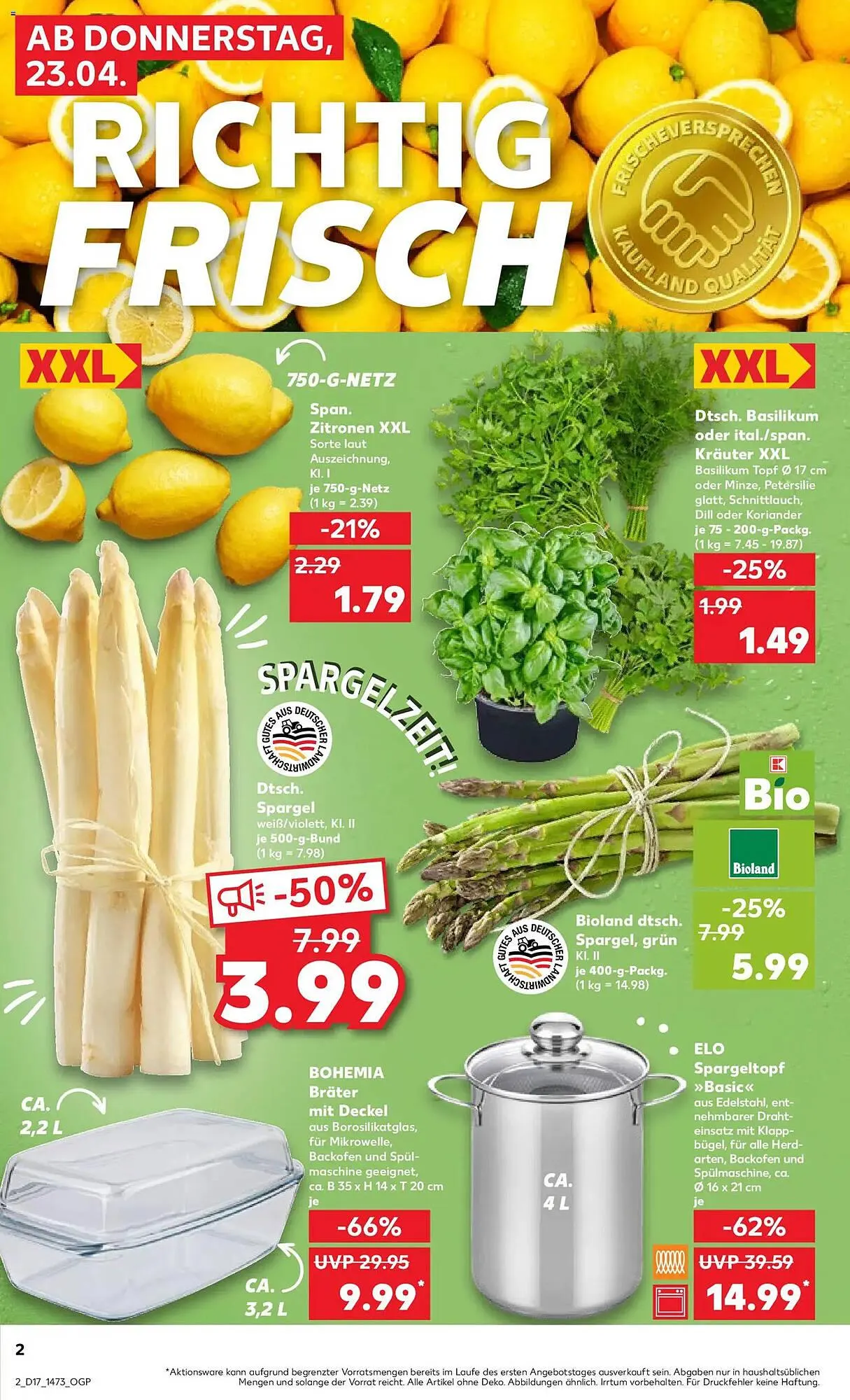 Kaufland Prospekt von 23. April bis 29. April 2026 - Prospekt seite 2
