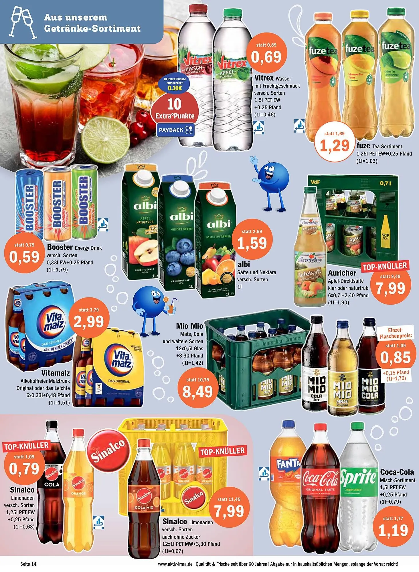 Aktiv Irma Prospekt von 24. März bis 29. März 2025 - Prospekt seite 14