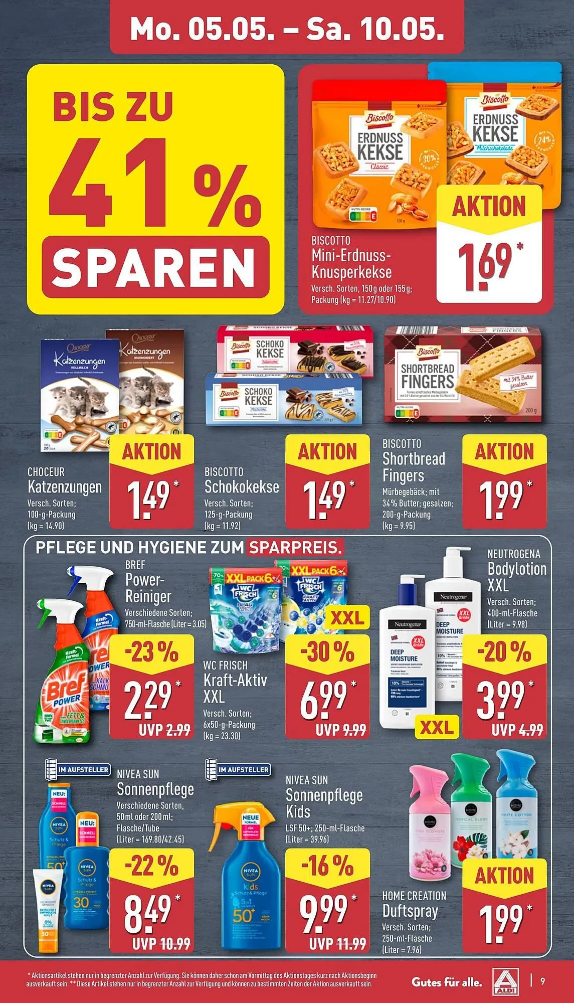 Aldi Nord Prospekt von 5. Mai bis 11. Mai 2025 - Prospekt seite 9