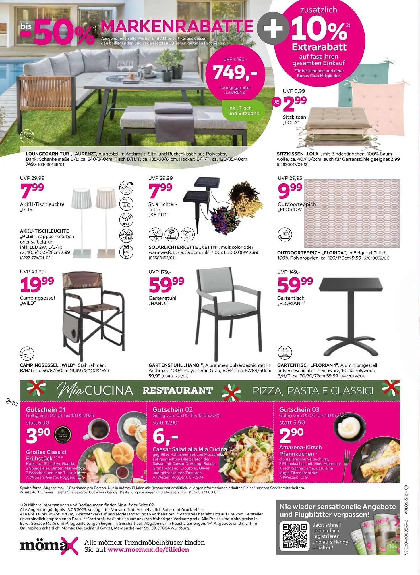 Mömax Prospekt von 5. Mai bis 14. Mai 2025 - Prospekt seite 8