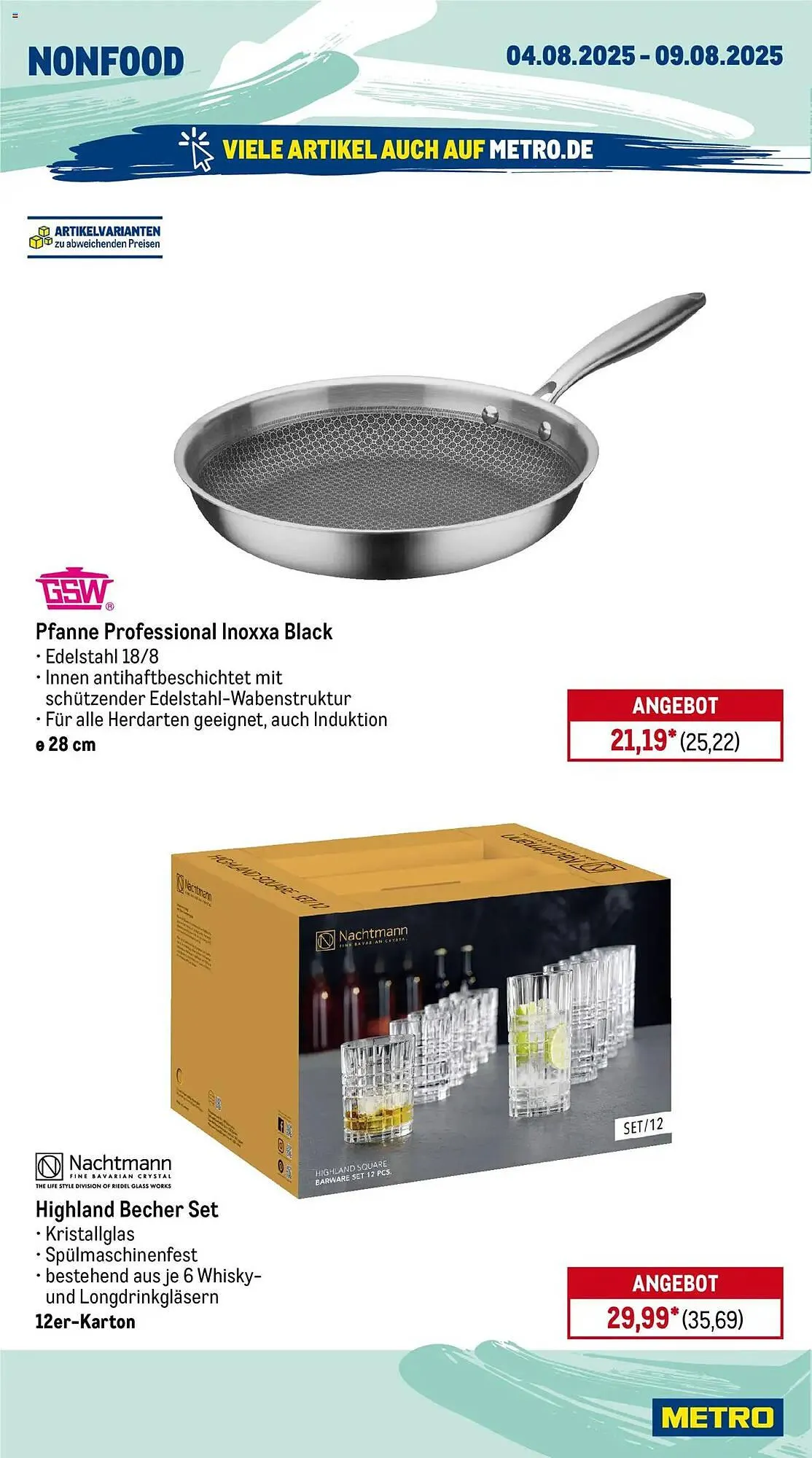 METRO Prospekt von 4. August bis 9. August 2025 - Prospekt seite 22