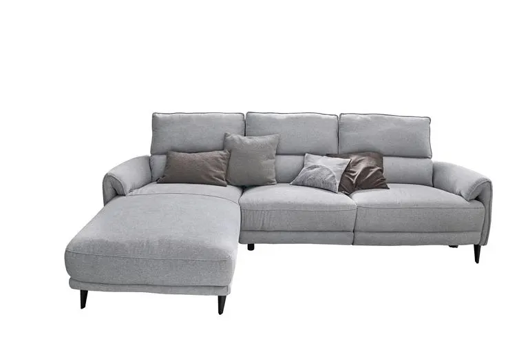 Ecksofa PEPE 160 x 279 cm hellgrau