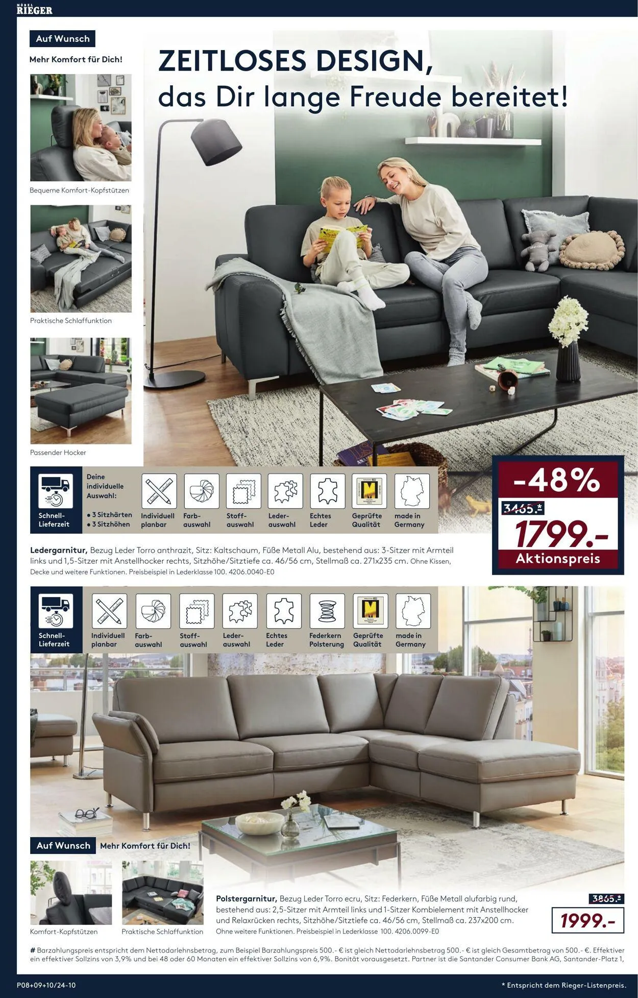 Möbel Rieger Aktueller Prospekt von 2. Juli bis 16. Juli 2025 - Prospekt seite 10