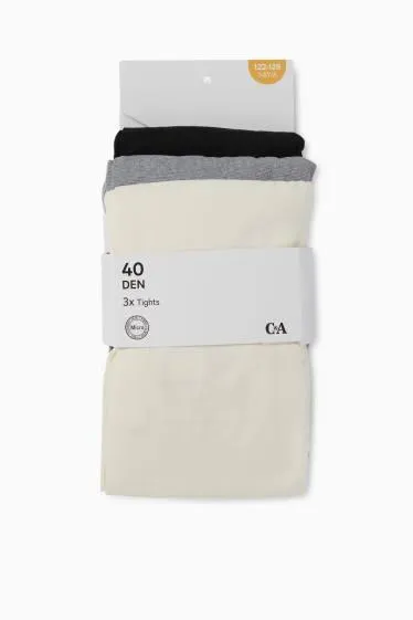 Multipack of 3 - sheer tights - 40 denier